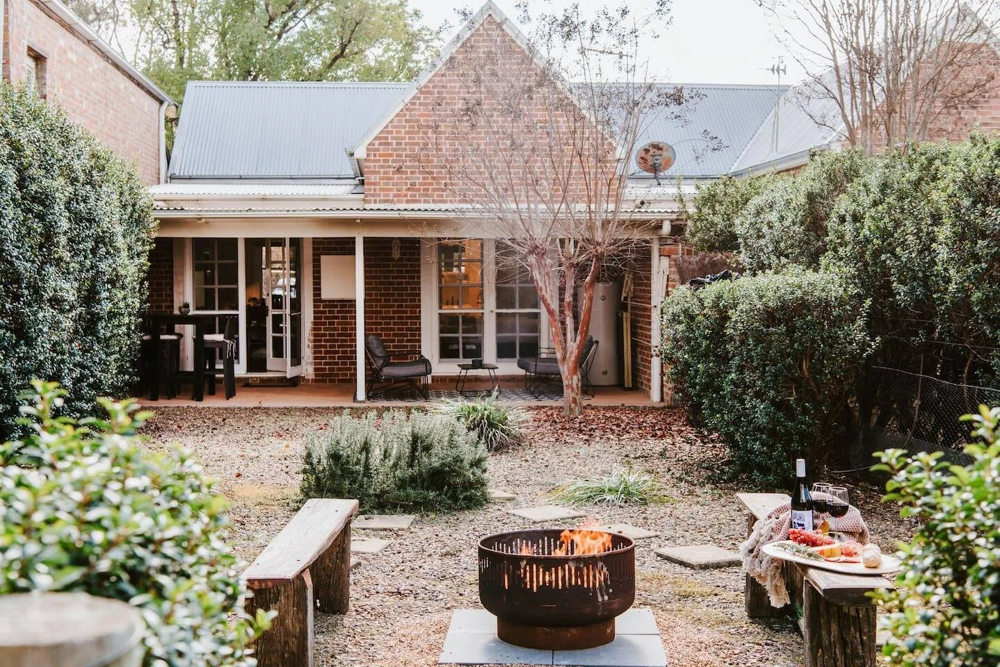Kareela Cottage fire pit Mudgee Accommodation