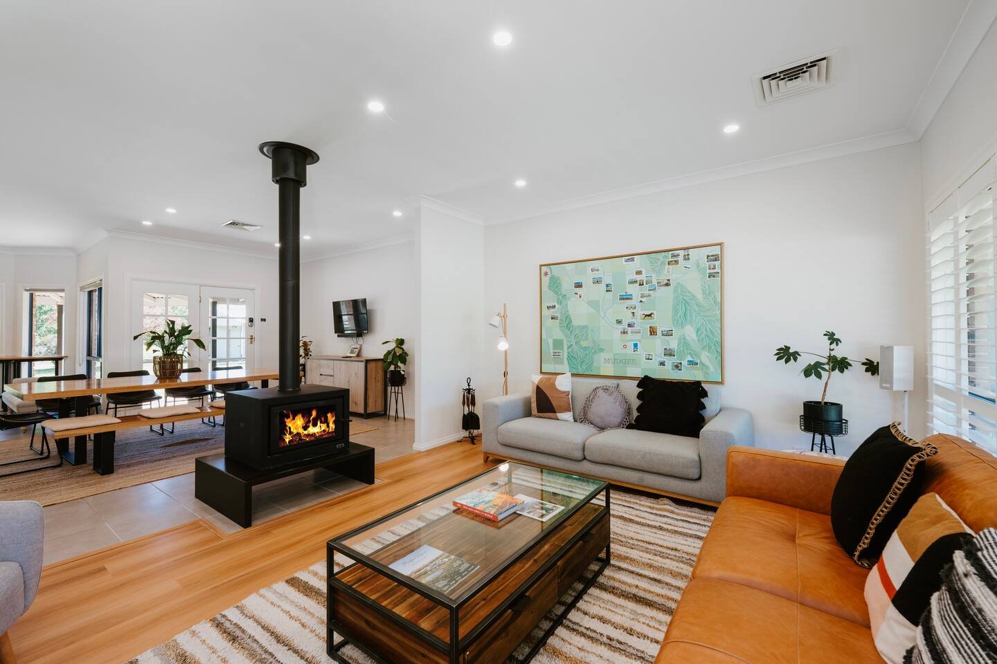 mudgee accommodation tilia estate fire pit