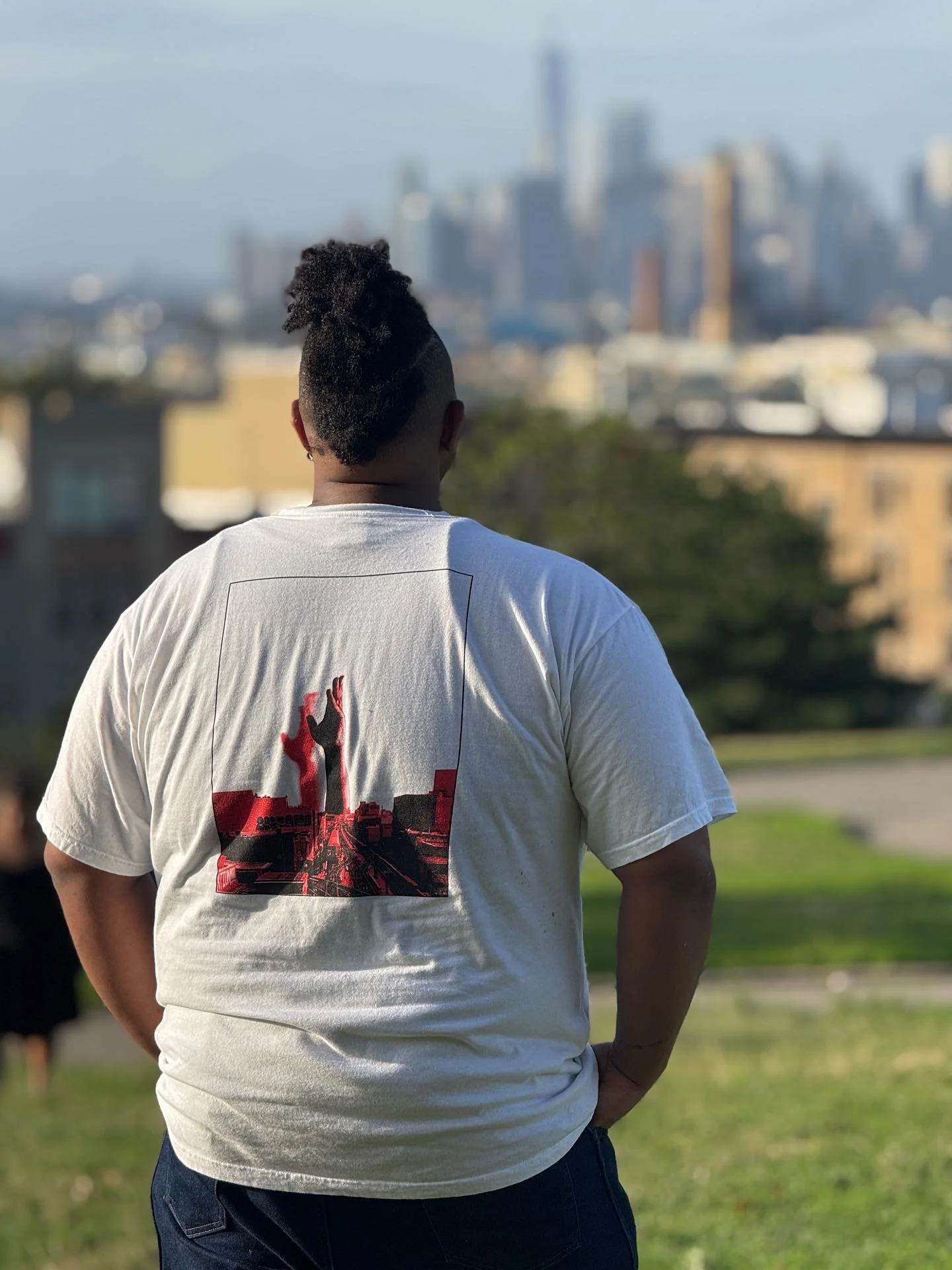 The perks have dropped on the east coast! ⚡️🗽

Distributions going out later this week. 💌

Fan fiction folks, yours are taking the longest because we want them to be funny, juicy &amp; good! 👹

Peep Producer / AD Peace in our white t-shirt design 