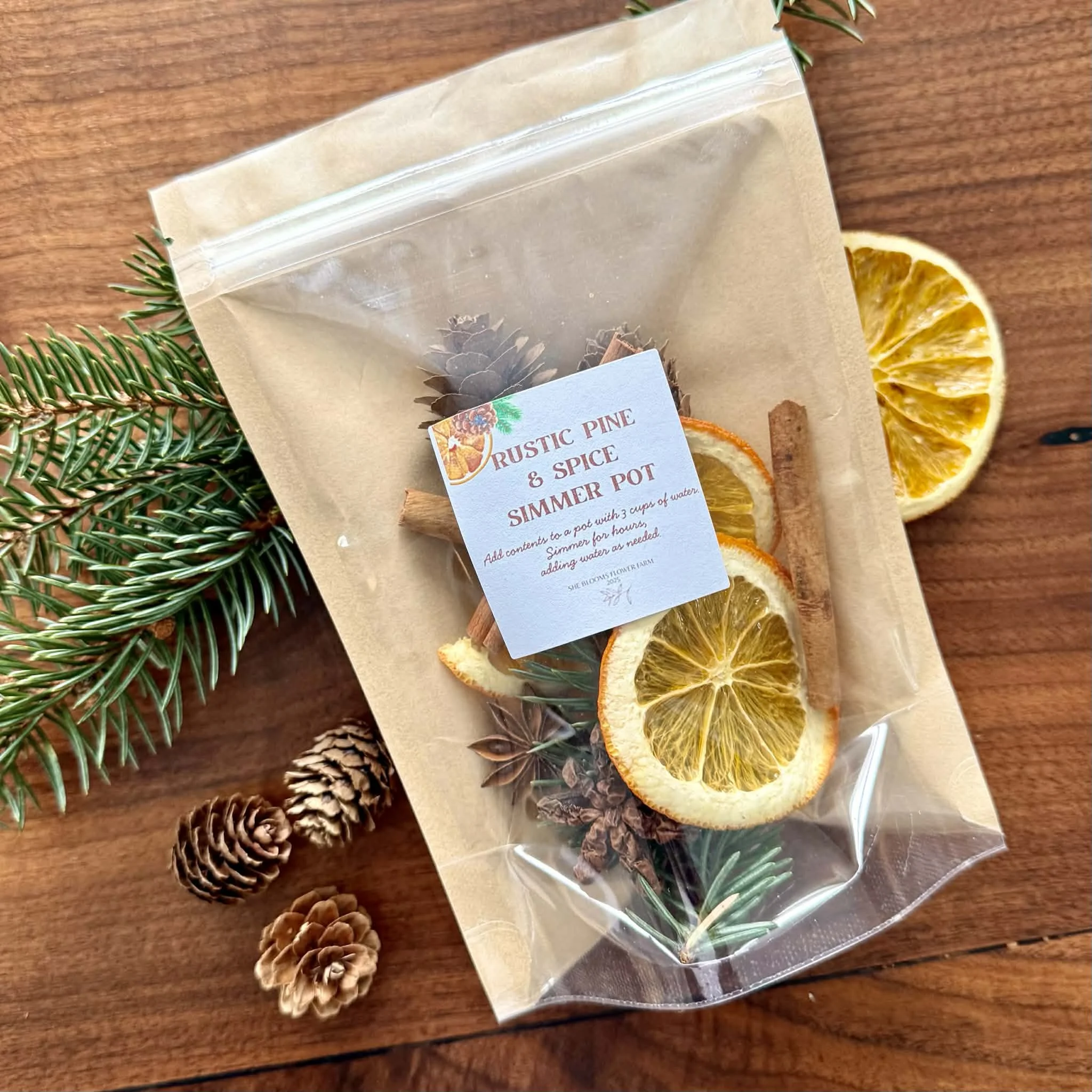 Rustic Pine & Spice Simmer Pot Potpourri