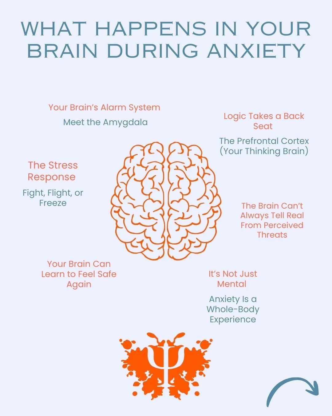 What Happens in Your Brain During Anxiety
Anxiety isn't just "in your head.&rdquo; It's your brain reacting to what it thinks is a threat. Here's a breakdown.
Your Brain&rsquo;s Alarm System - Meet the Amygdala
This small part of your brain scan