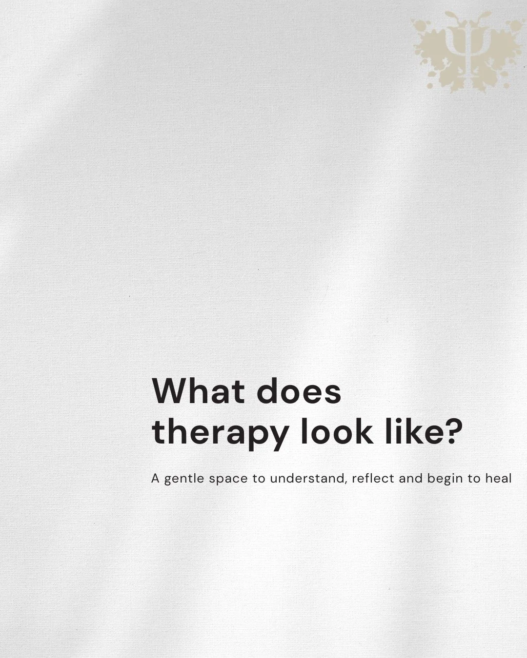 Therapy is a conversation but it is also a process. It may involve exploring what feels painful, noticing patterns and learning practical ways to cope and move forward.

You do not need to know exactly what to say before you begin. A good therapist w