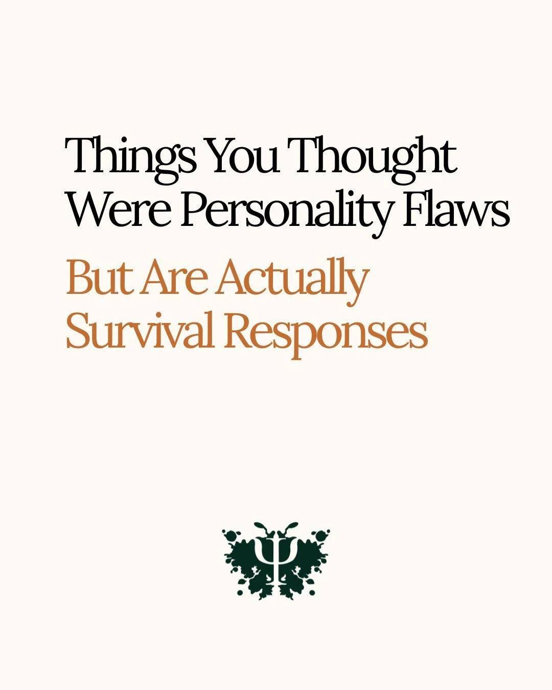 Some of the things we dislike about ourselves were actually created to protect us. 
Healing starts when we stop asking &ldquo;What&rsquo;s wrong with me?&rdquo; and start asking &ldquo;What happened that made me this way?&rdquo; 
Which one did you ne