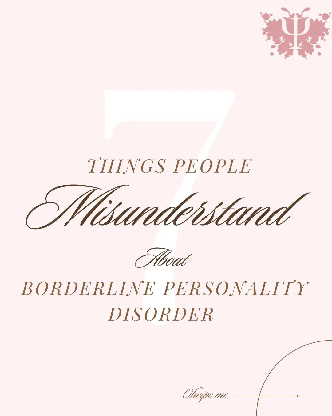 7 things people misunderstand about Borderline Personality Disorder 

#BPD #BorderlinePersonalityDisorder #MentalHealth #MentalHealthAwareness #Psychiatry #Psychology #MelbourneMentalHealth