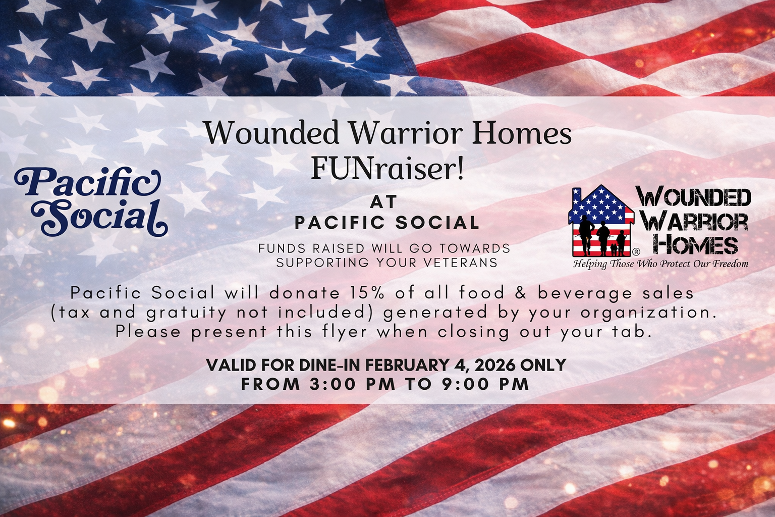 Join Us for a FUNraiser at Pacific Social on February 4