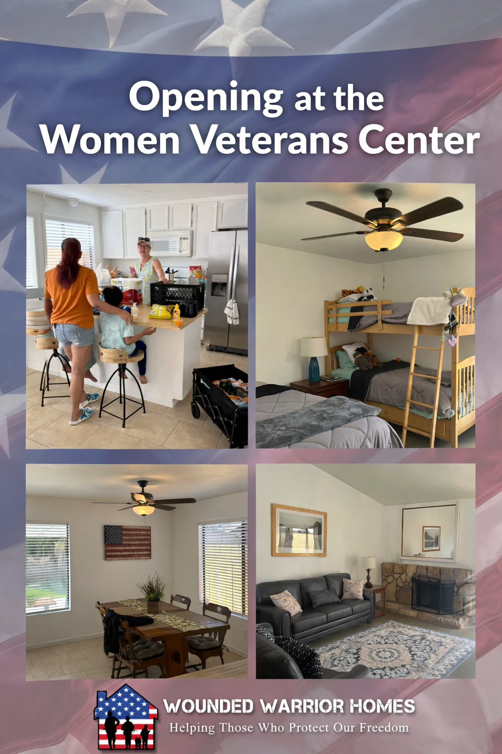 Taking applications at the Women Veteran Center