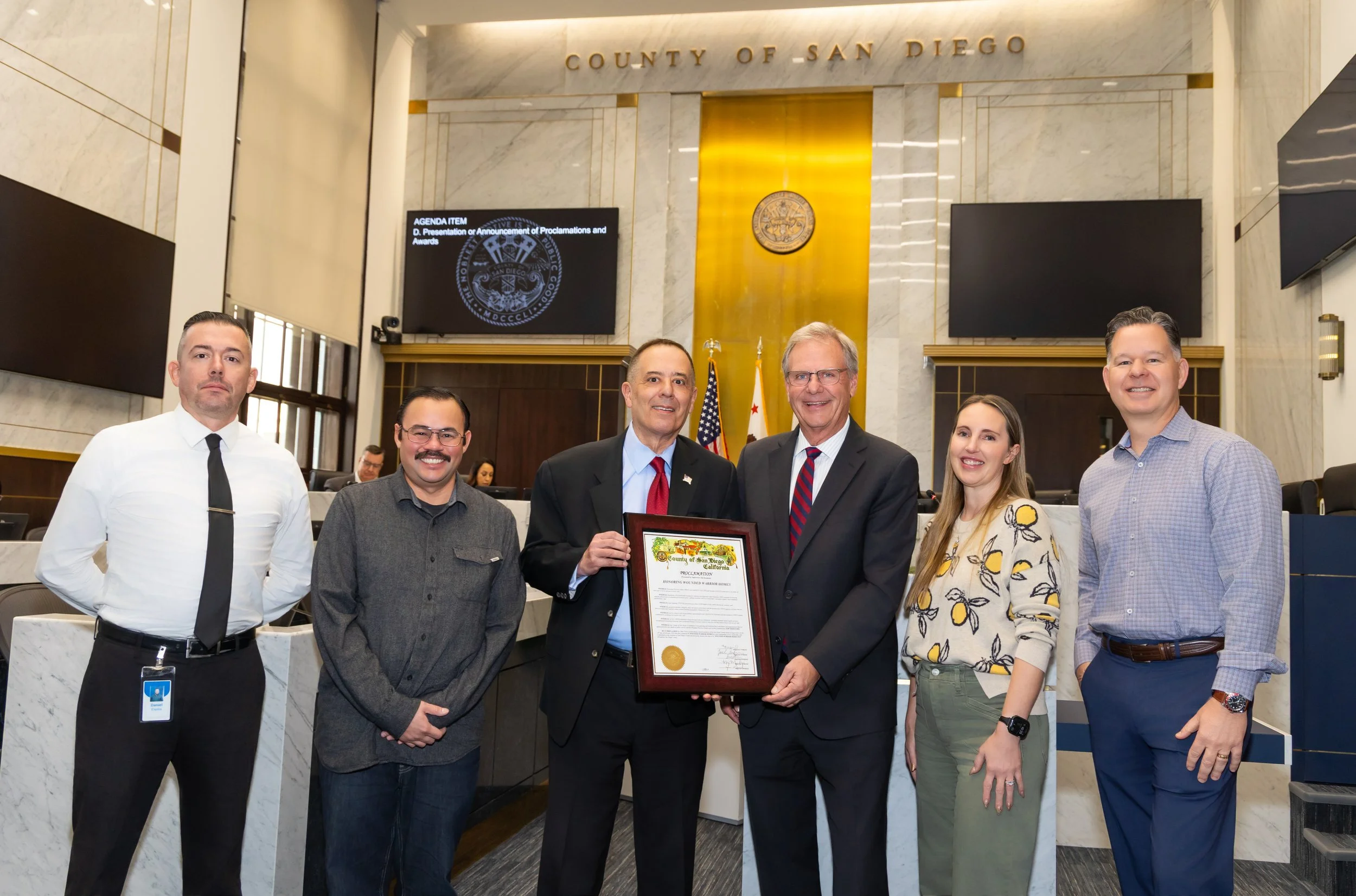 Wounded Warrior Homes Receives Official County Proclamation