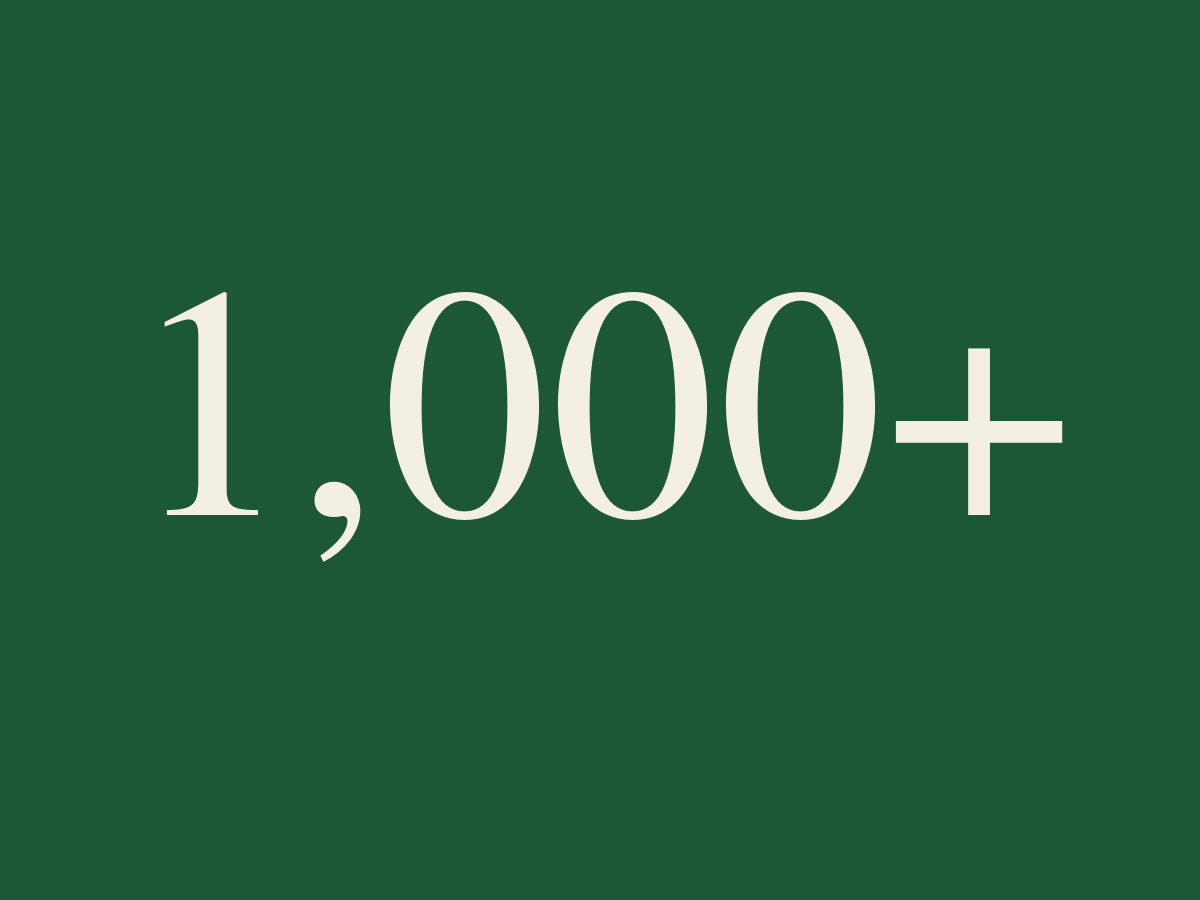 More than 1,000 wildfire-affected families supported with clothing, essentials, and home goods.
