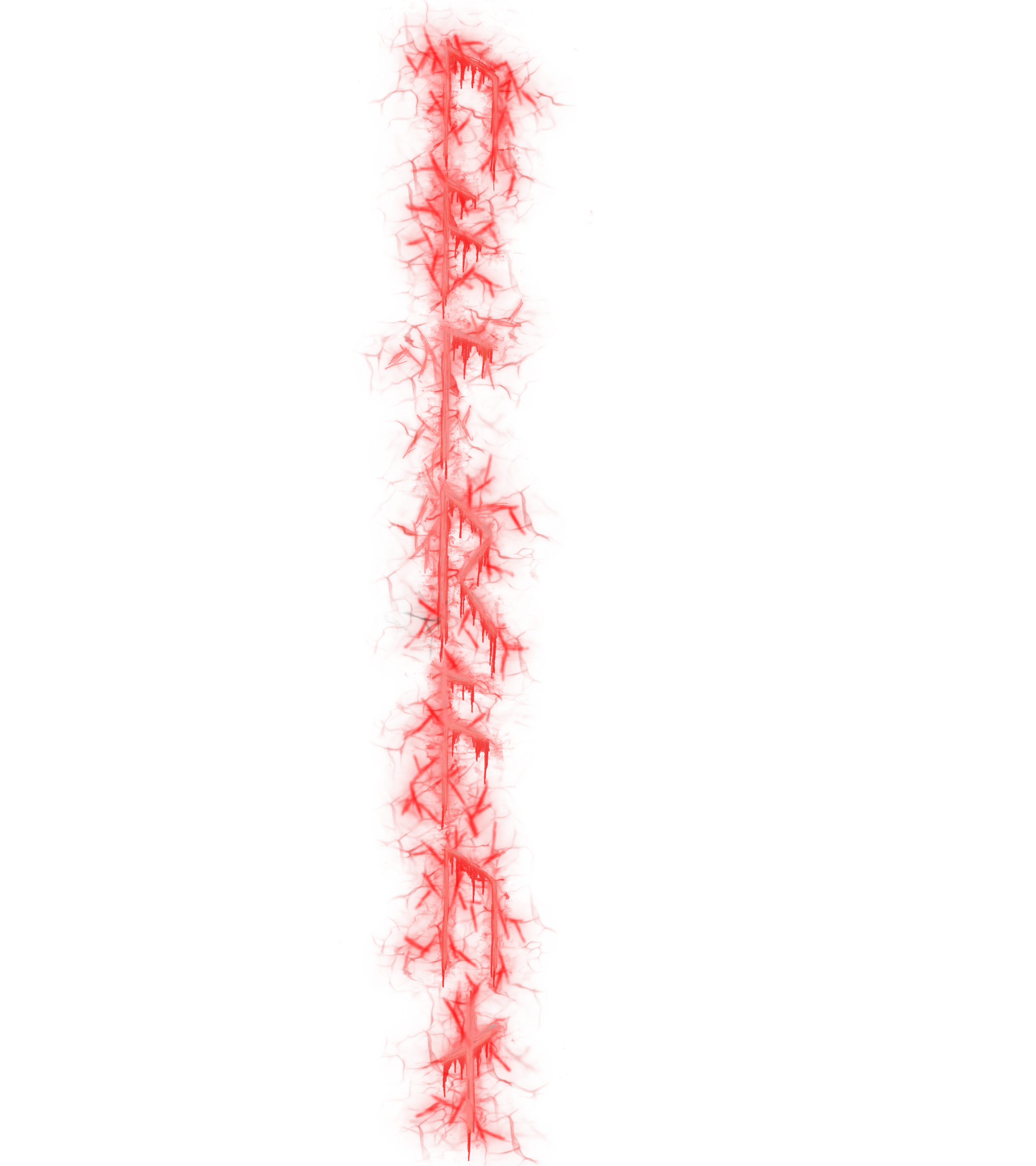 Red and black poster with the word 'DANGER' written vertically in red neon lights.