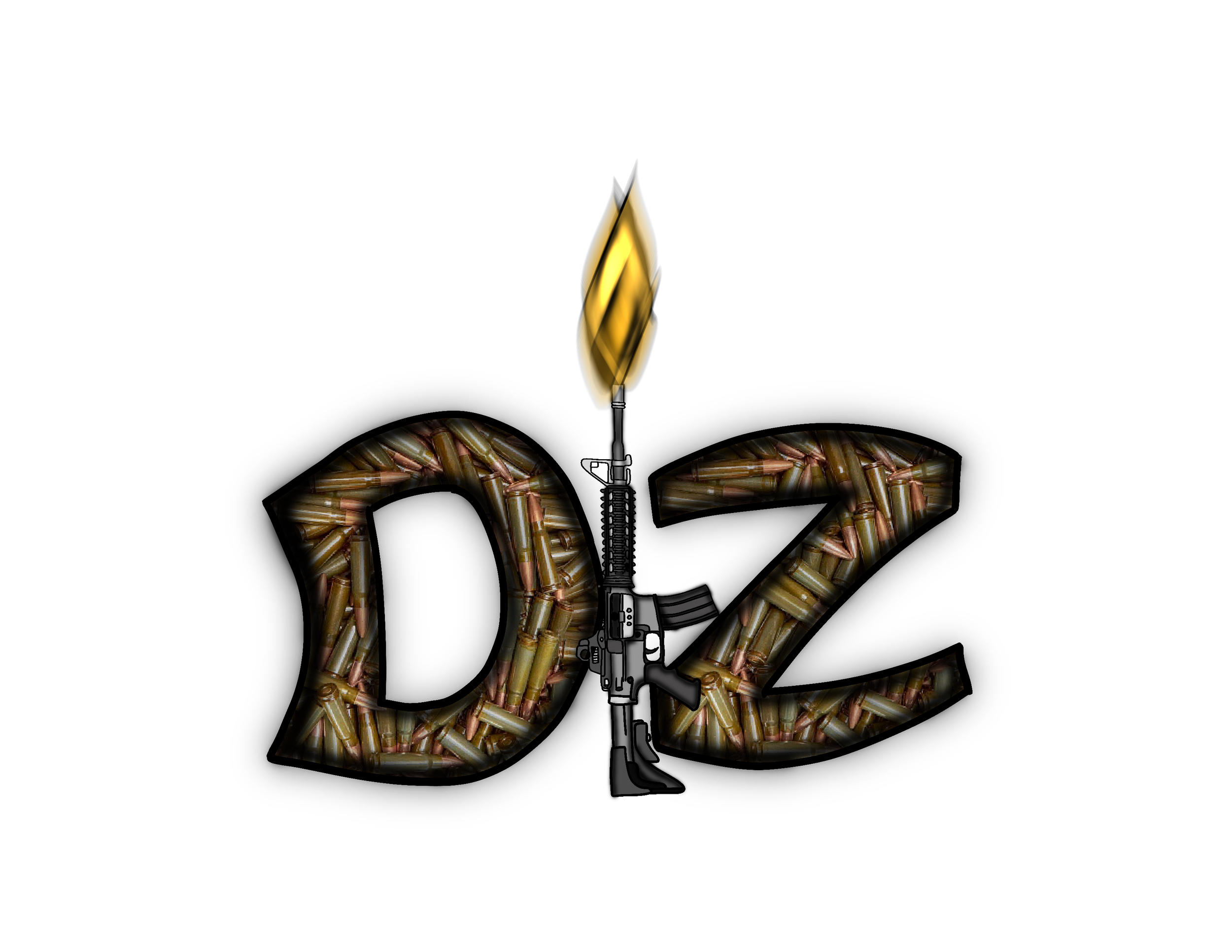 A detailed black-and-white illustration of a human body with lungs filled with bullets, and a yellow flame above the lungs, and a gas mask filter attached to a rifle pointing at the flame.