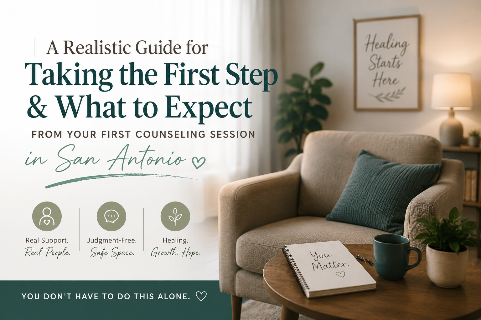 A Realistic Guide for Taking the First Step and What to Expect from Your First Counseling Session in San Antonio