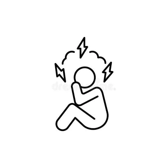 This is a photo of lightening bolts over someone's head to signify trauma processing through trauma therapy in San Antonio and Schertz