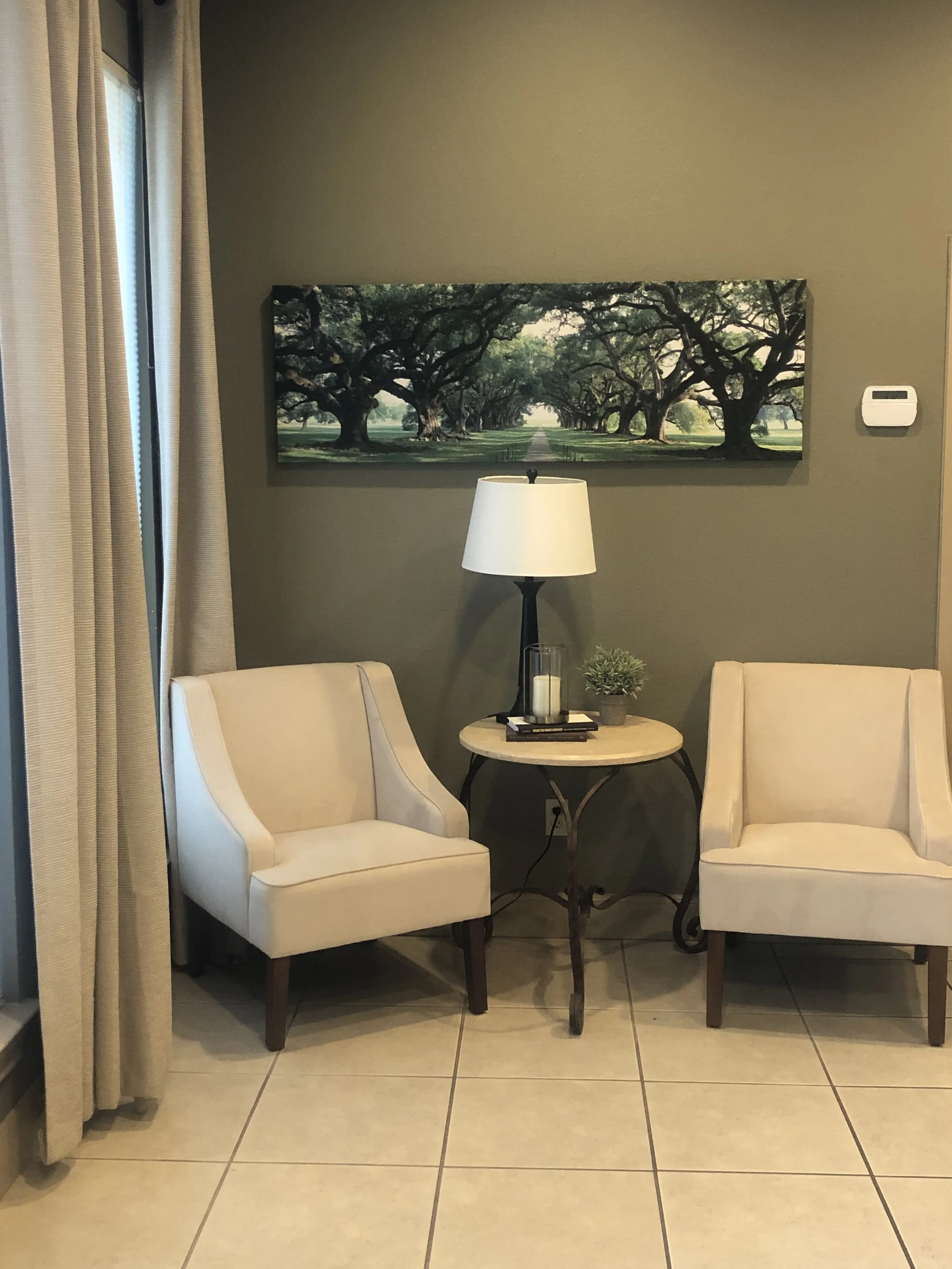 reception area for counseling in San Antonio
