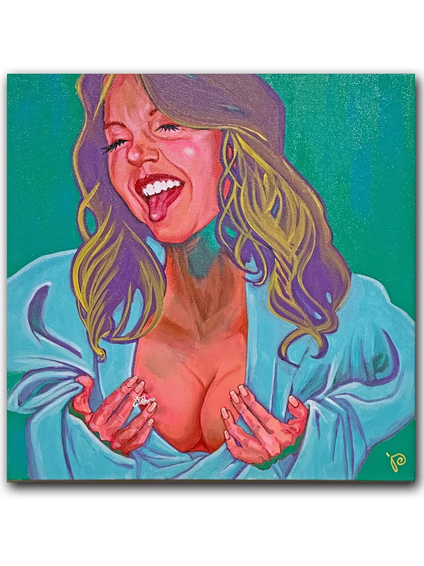 😜Come join us Friday night for a closer peep! 🫣👀

&ldquo;Pinch-To-Zoom&rdquo; 
Acrylic on canvas, 20&rsquo; x 20&rdquo;

&ldquo;Reverse Paintings&rdquo; (1-6)
Acrylic &amp; India ink on wrapped canvas panels, 16&rdquo; x 20&rdquo;

A new fringe se