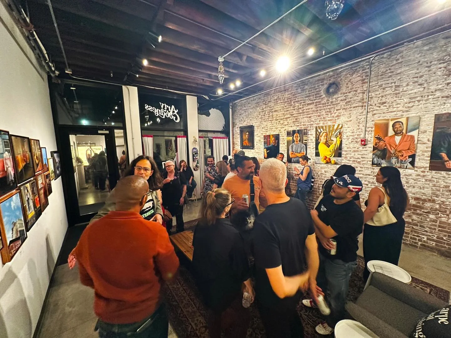 ✨A look back at last Friday night&rsquo;s opening reception for Guillotine Dreams featuring Ernie Parada, Gabriel Gloso Nieto and Boo Paterson. A beautiful night of fine art, high spirits and inspired exchanges. (The acrylic v oil paint debate contin
