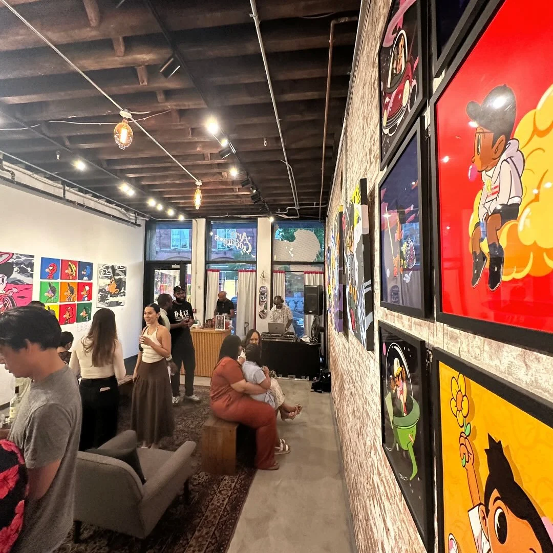 A massive thank you to everyone who came out Friday night for the opening reception of @marly_mcfly87 Wherever the Wind Blows, curated by @paolo_tolentino 🙌🎉

For everyone asking about the pieces, we&rsquo;ll be posting available artwork and all sa