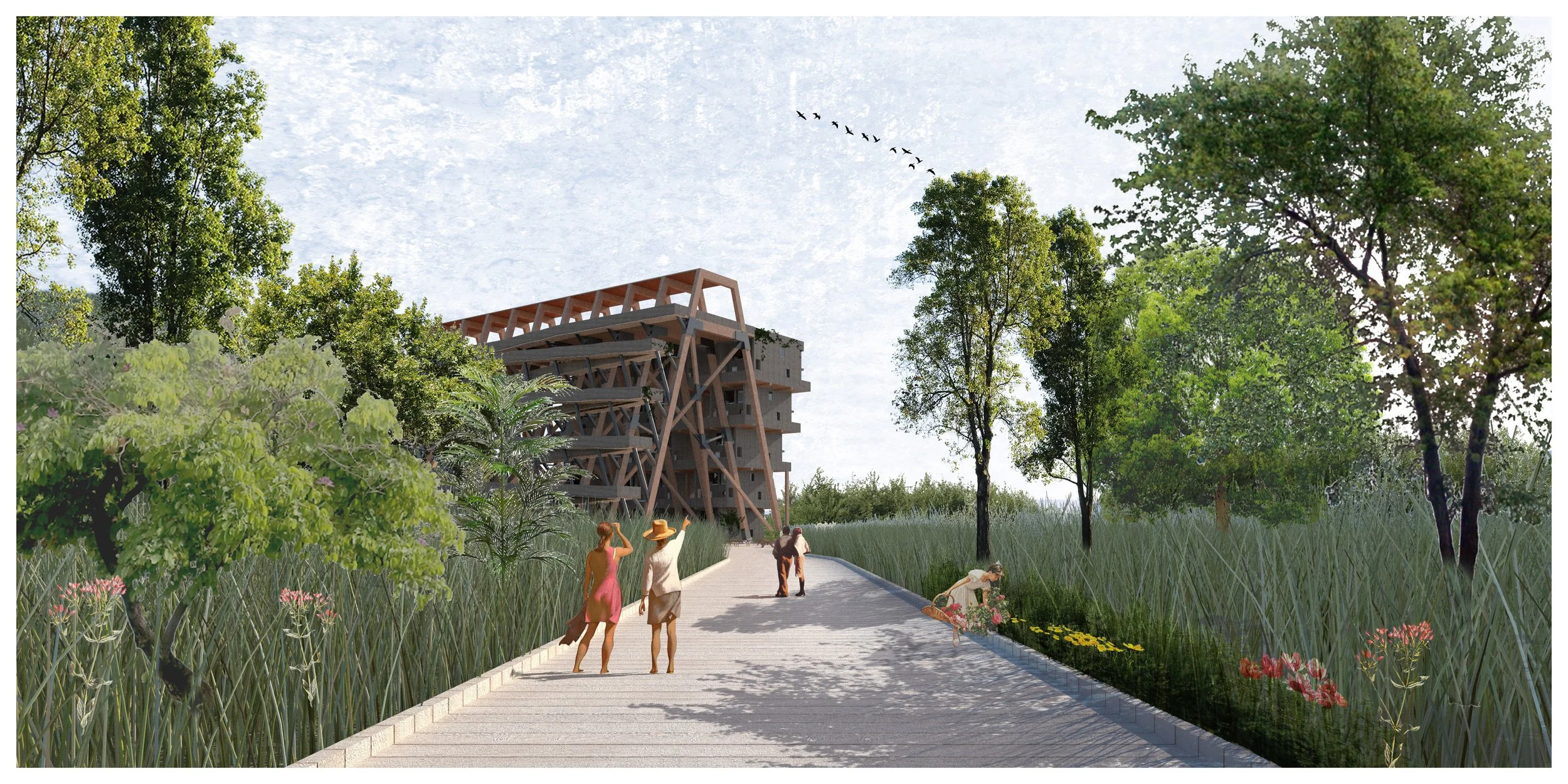 Tsunami Evacuation Tower + Workforce Housing