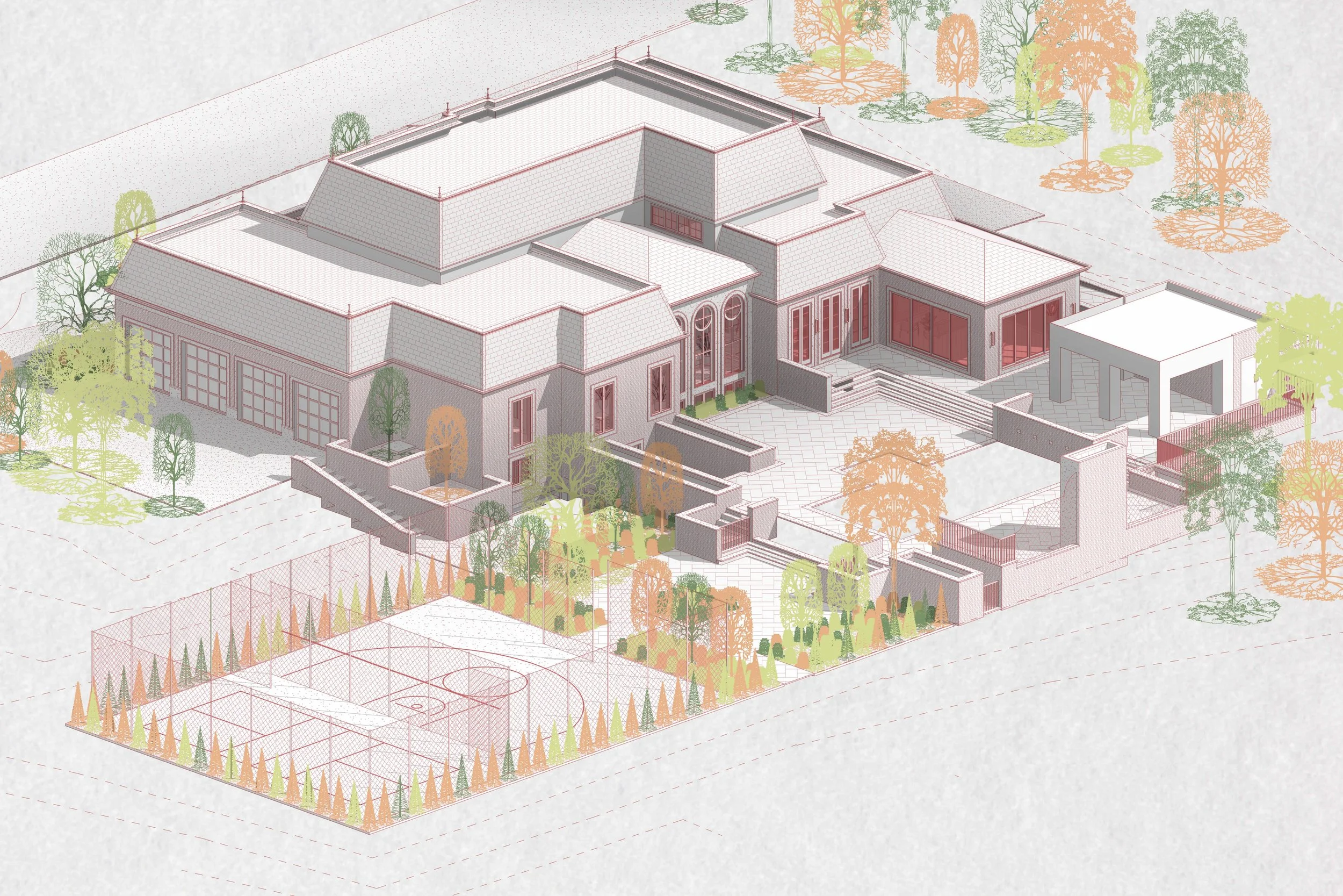 Axonometric — Rear