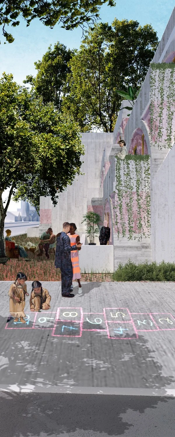 Rendering, Courtyard and Hopscotch