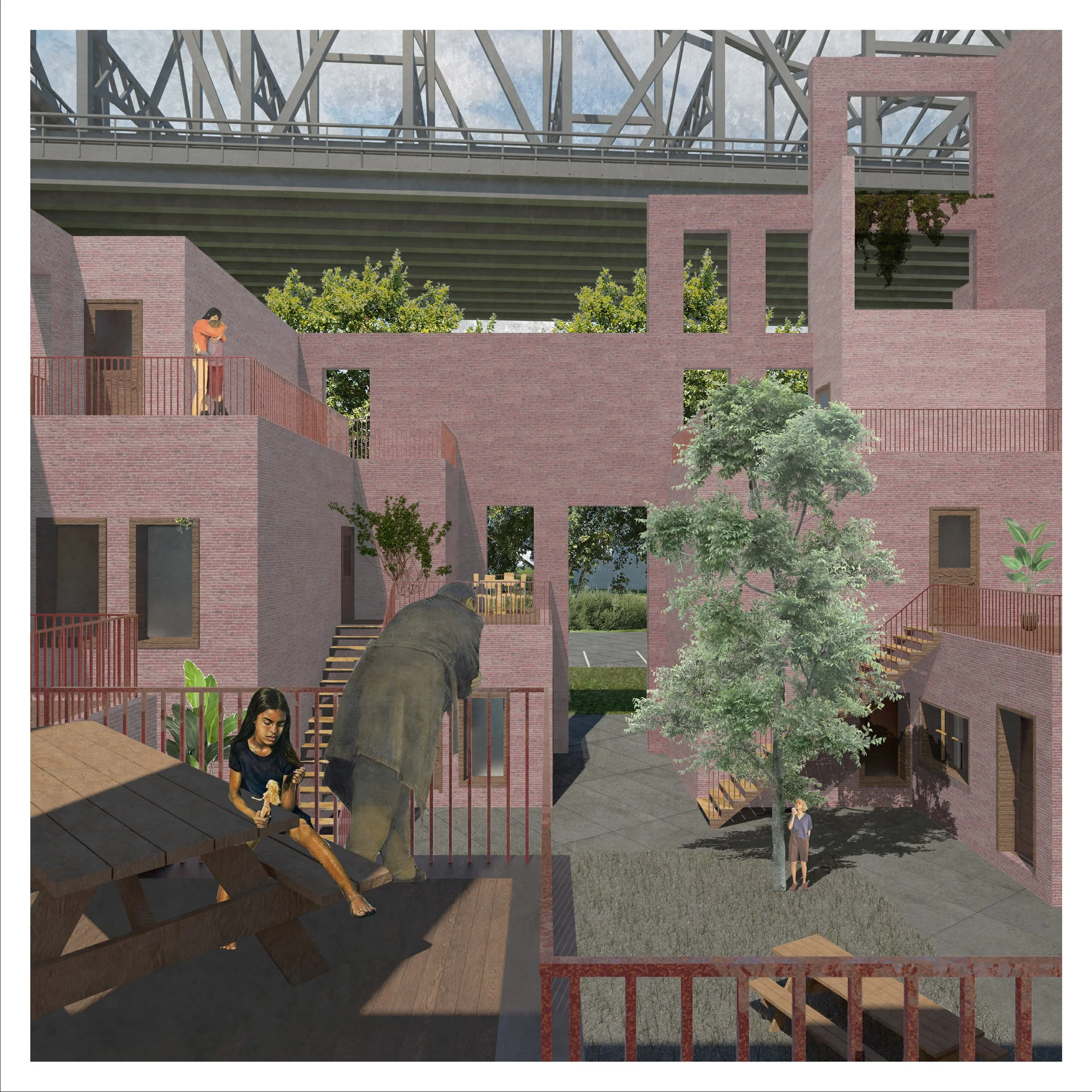 Interior Courtyard view