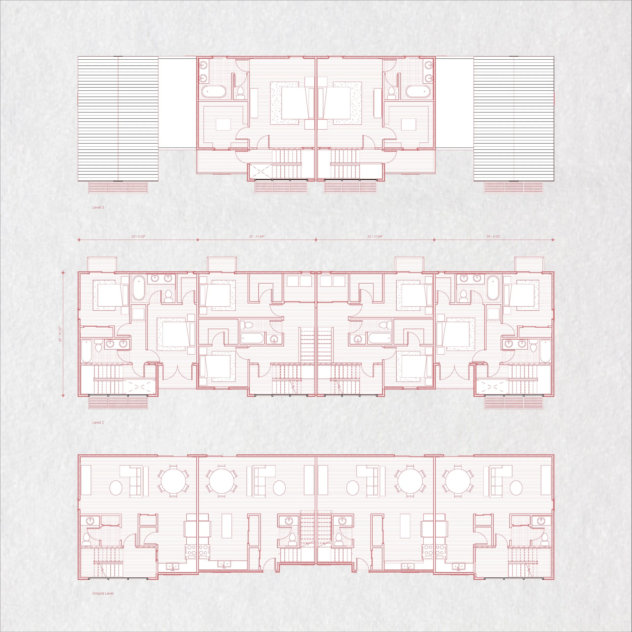 Plans of Woodbridge Townhouses