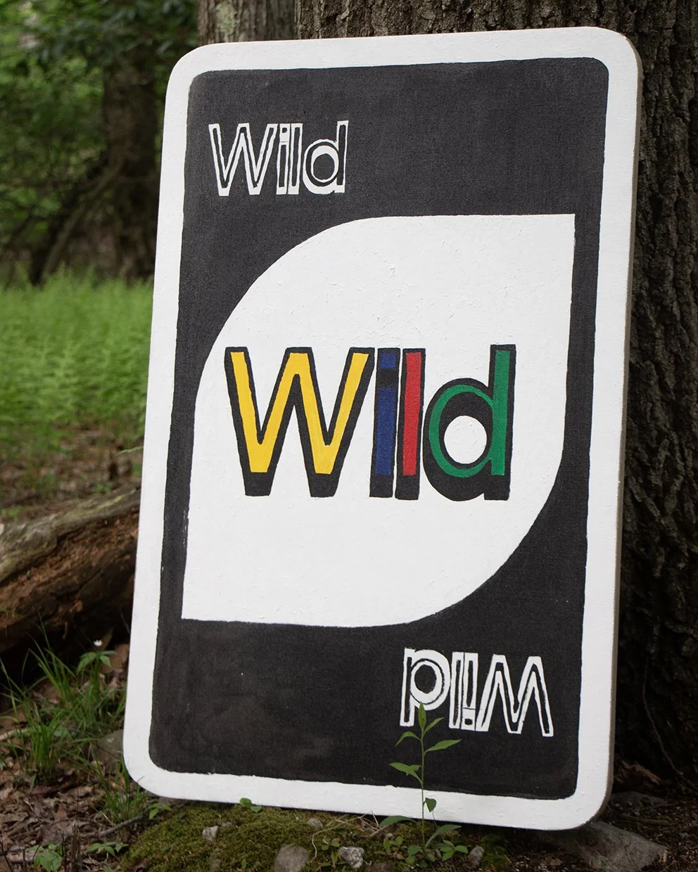 "Wild Card #2", 2026 Oil on canvas on panel, 40 1/2" x 26 1/2"