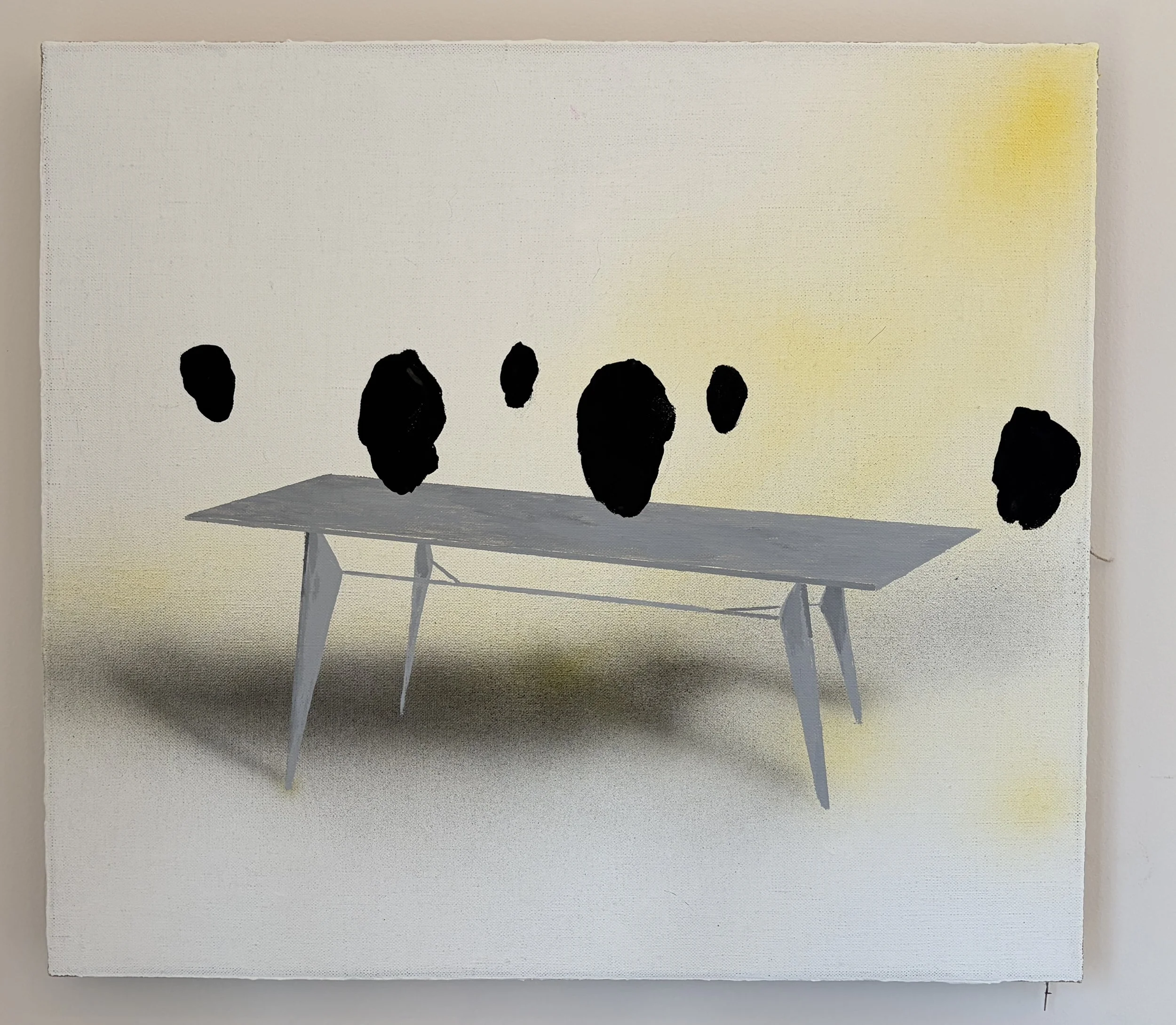 Prouvé tables aren't for you, Acrylic on Linen, 2026