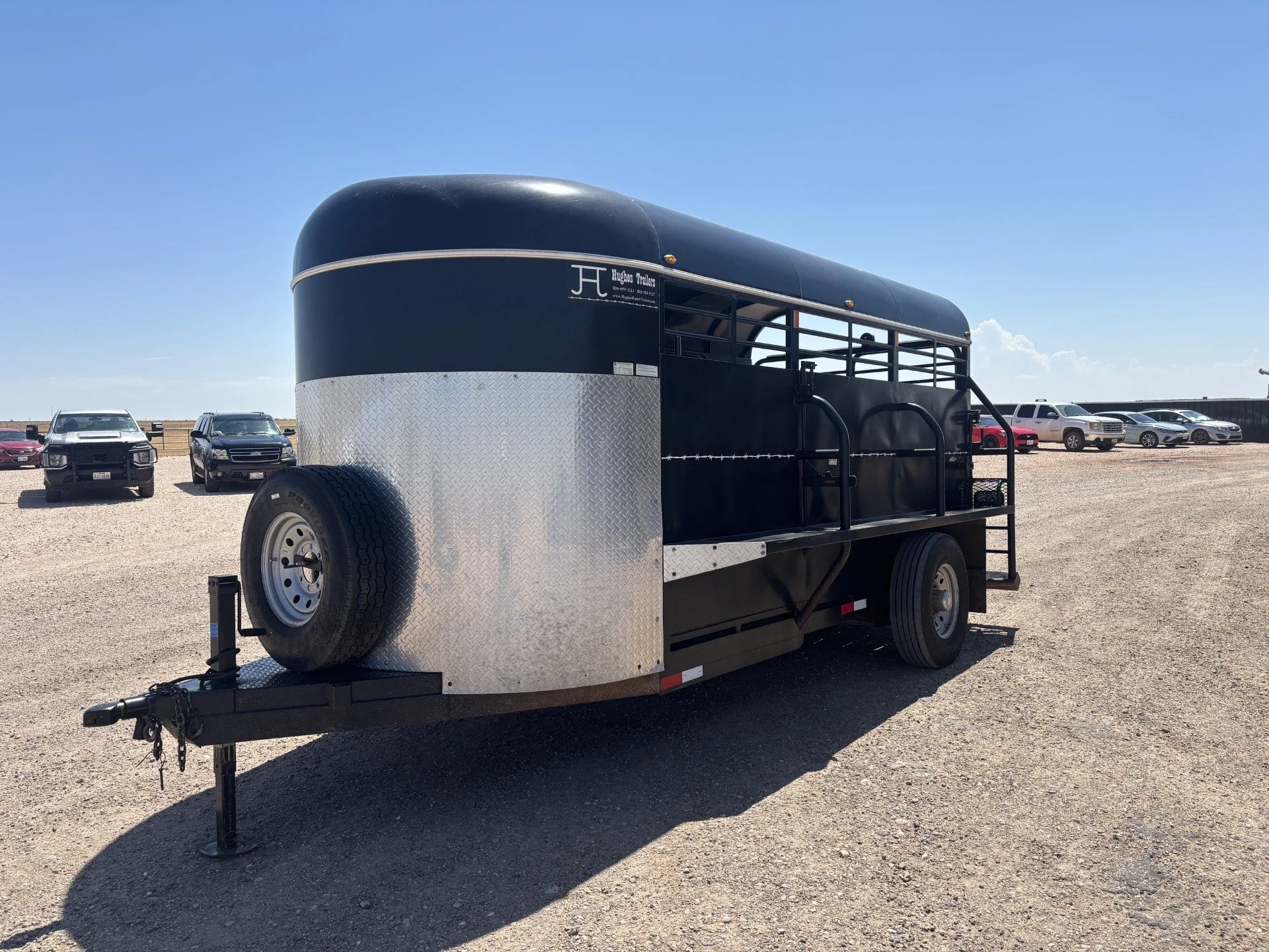2023 6x14 Full Top Bumper Pull Hughes Trailer #175