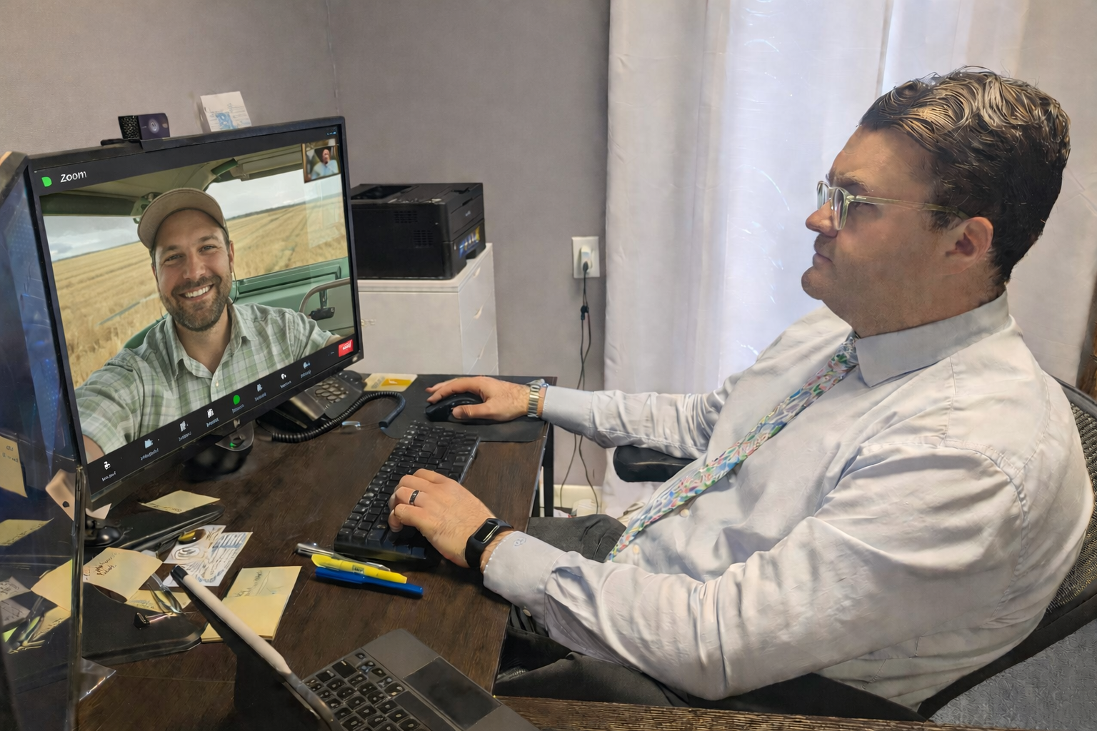 Kansas Lawyer Attorney Chris Ambrose from Harvest Legal meets with clients for business, criminal defense, estate planning, agriculture, firearms, etc., via Zoom or web conference.