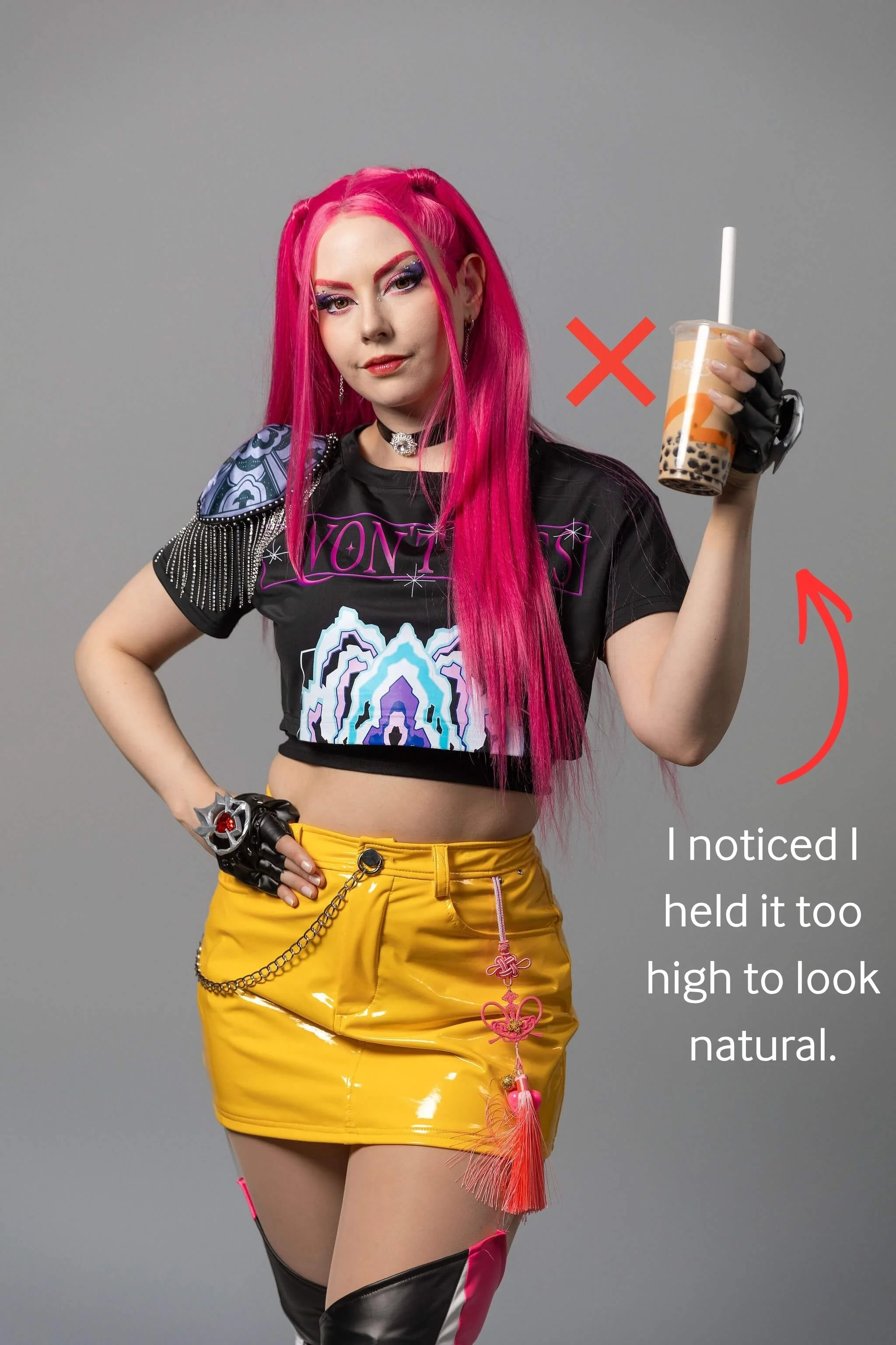Mira bubble tea selfie cosplay studio shoot.jpg