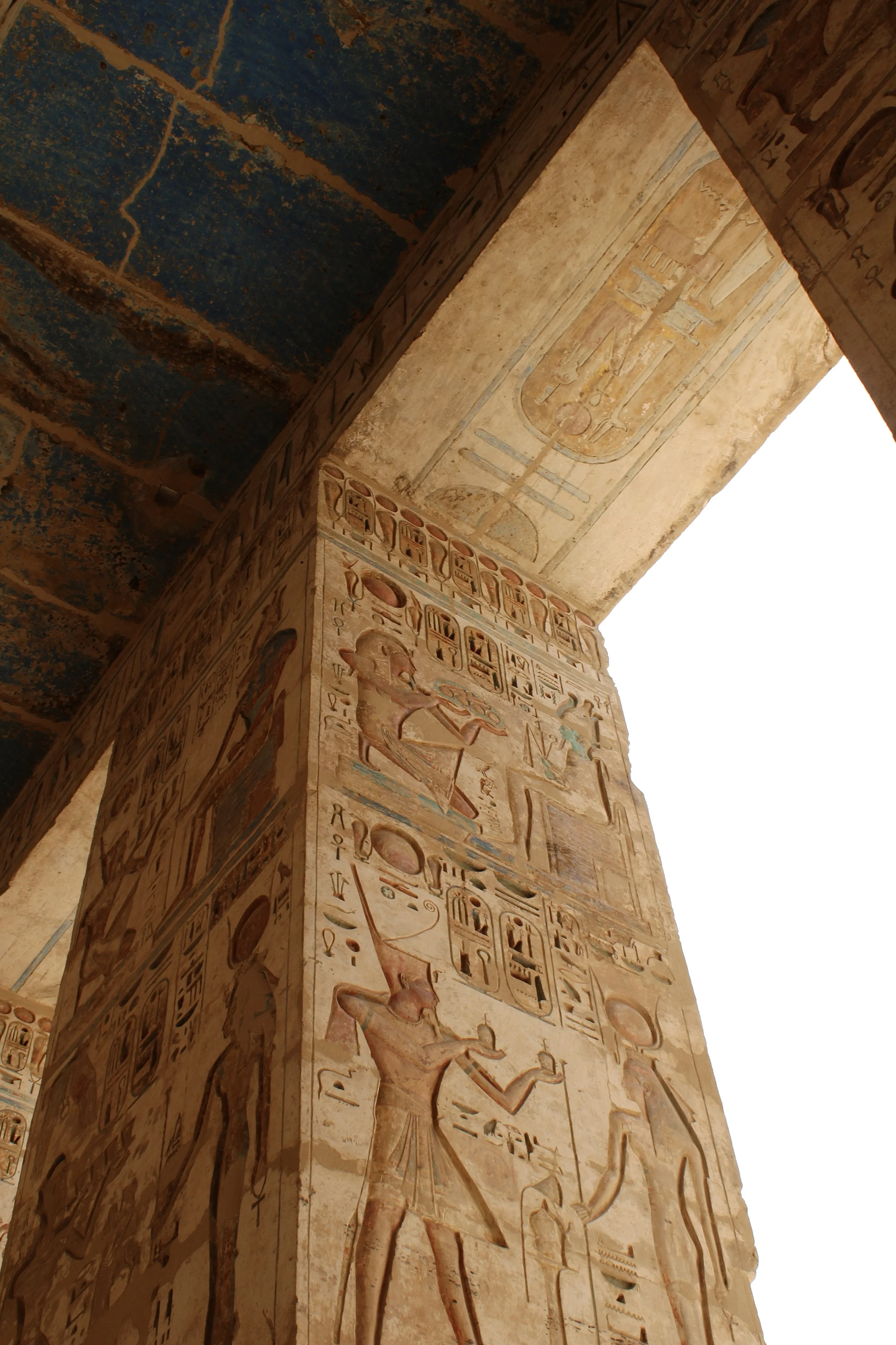 Egyptian Blue of Karnak Temple, Luxor-Egypt