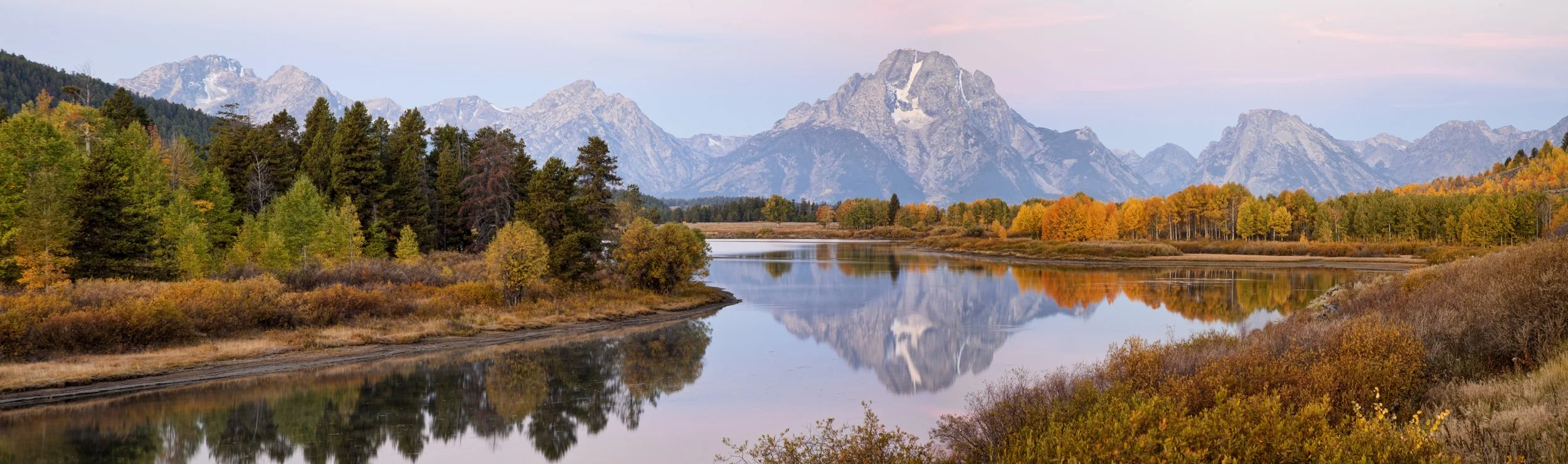 Wyoming, Grand Teton National Park, Oxbow Bend of Snake River, September 2010