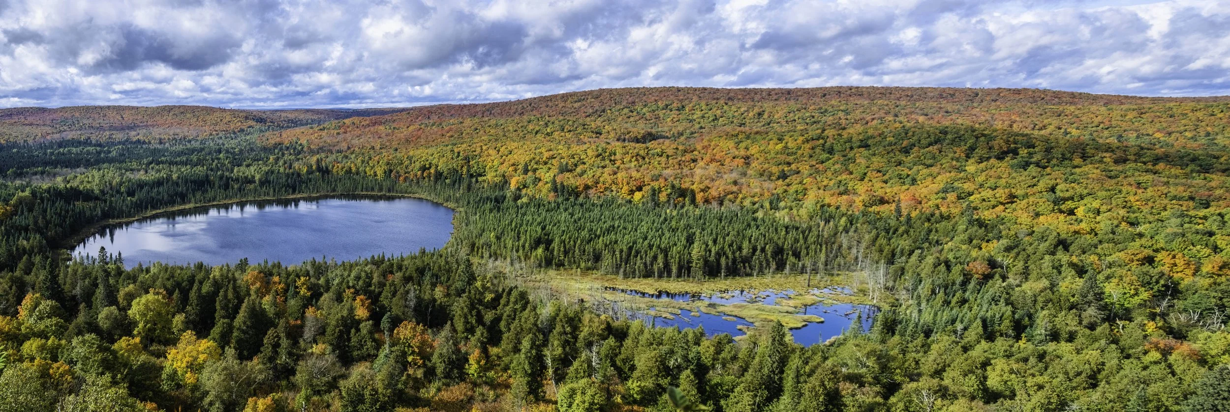 Minnesota, Oberg Lake from Oberg Mountain, September 2018