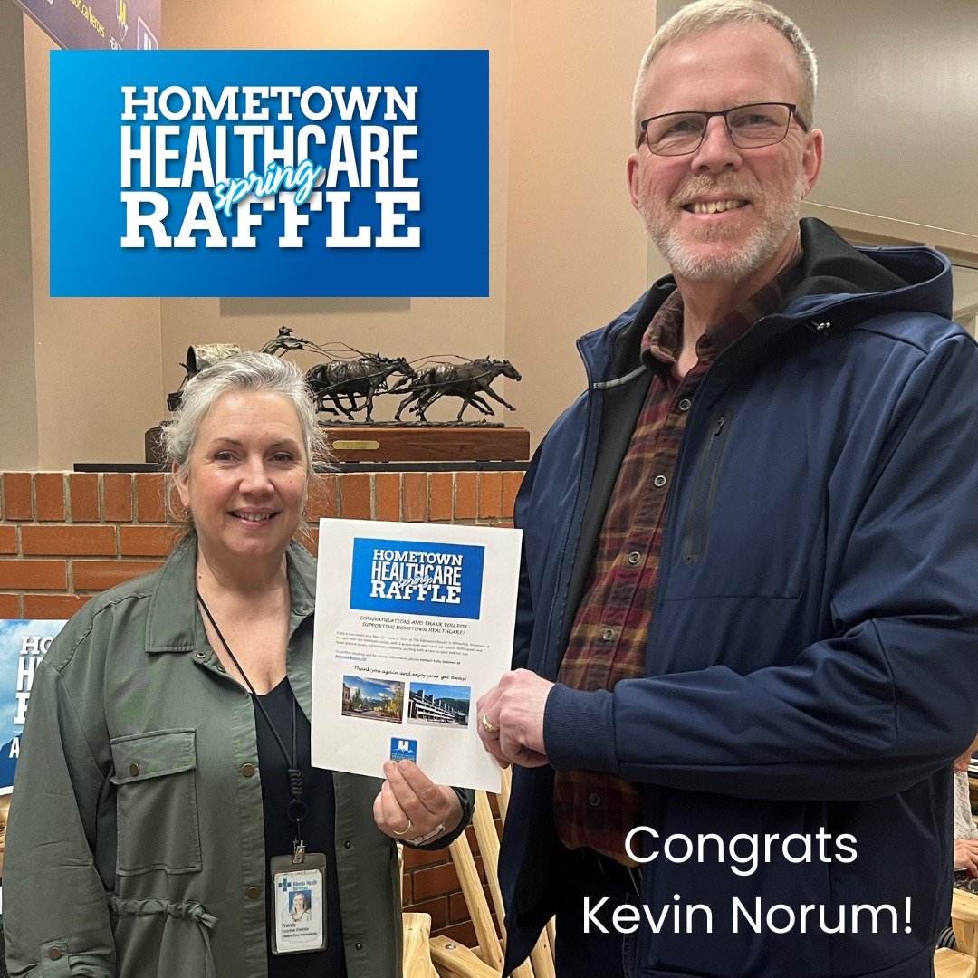So much gratitude for community this week, as we thank EVERYONE who purchased a raffle ticket in our Spring Raffle in April!

Together, we raised $4,110 for Nanton and High River! 💰

Congratulations to winners Kevin Norum &amp; Mollie Esau!!

We are