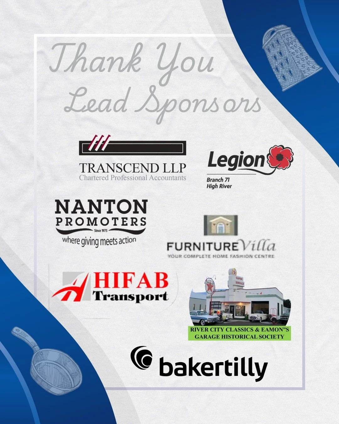 With the event on the horizon, we want to take a moment to thank our amazing lead sponsors. We appreciate your continued support of healthcare close to home! 💗

@bakertillycalgary 
@furniturevilla 
The Nanton Promoters
Transcend LLP
Hifab Transport
