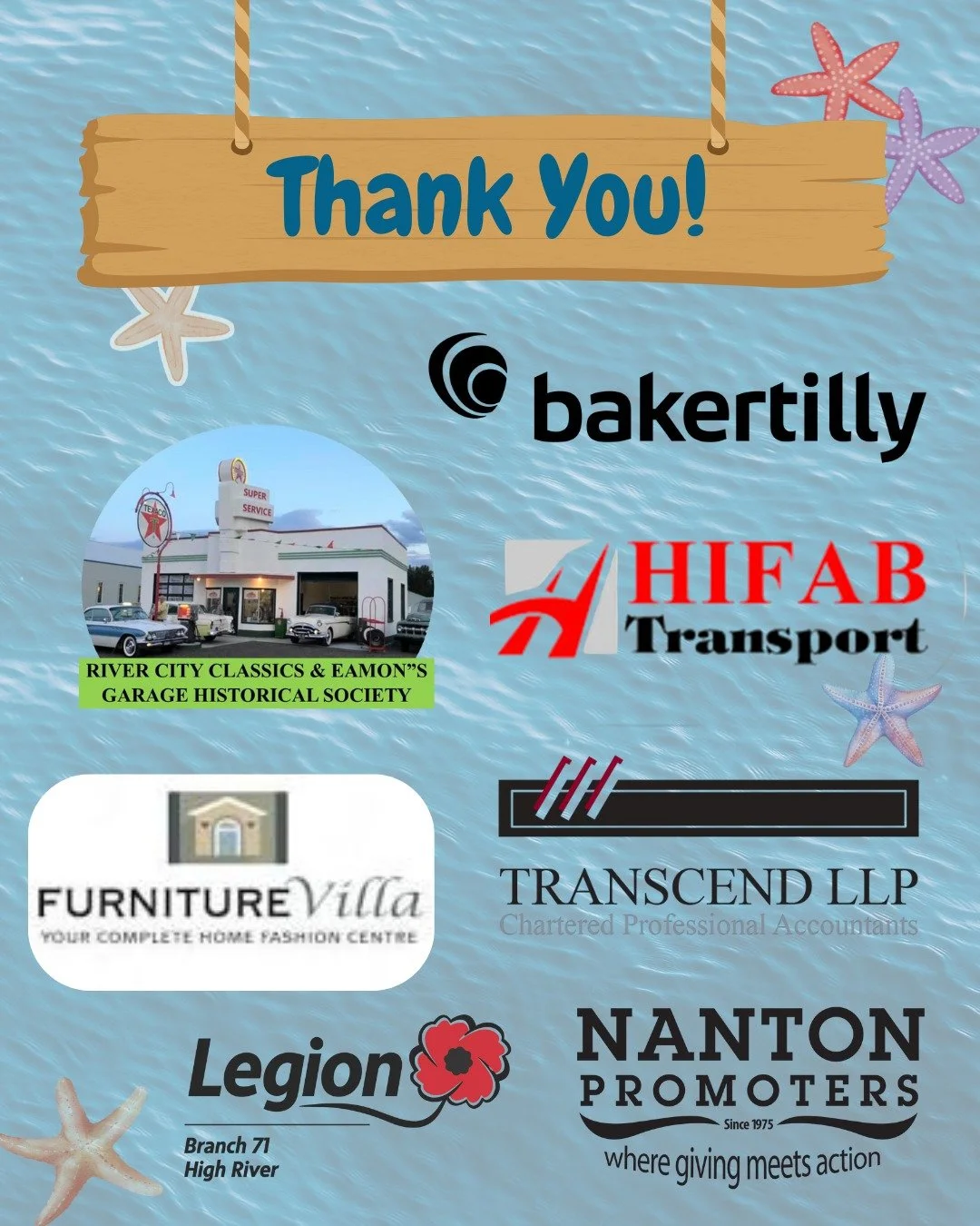 Supporting local healthcare takes a community! Thank you to our fantastic lead partners for helping make it possible. 💗

@bakertillycalgary 
Hifab Transport
@furniturevilla 
@rcchighriver 
@highriverlegion 
The Nanton Promoters 
Transcend LLP.

#din