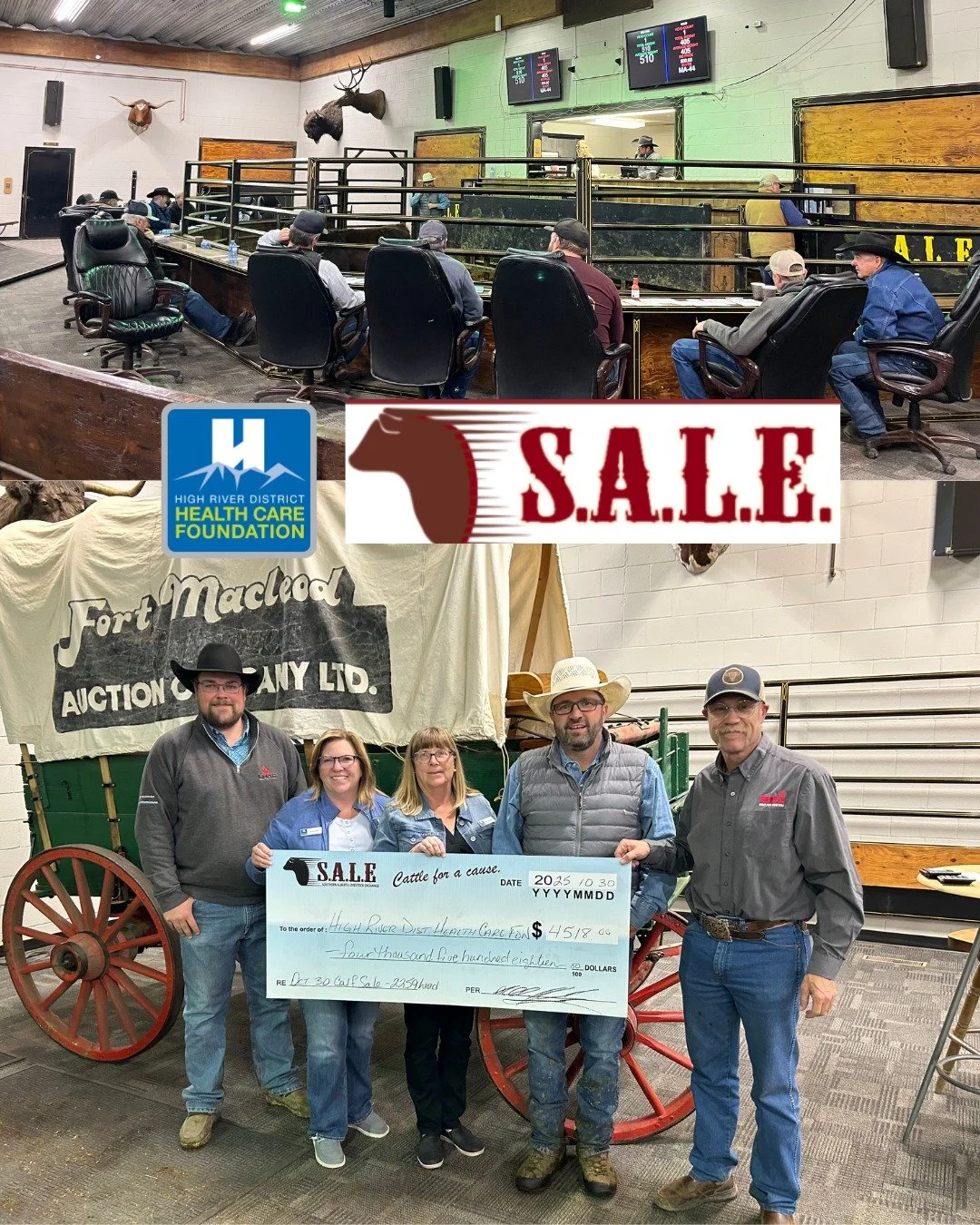 We are honoured to have been selected by the Southern Alberta Livestock Exchange (S.A.L.E.) through their &ldquo;Cattle for a Cause&rdquo;. 🐄💙

S.A.L.E., a forward‑thinking livestock market in southern Alberta, prides itself on delivering strong ma
