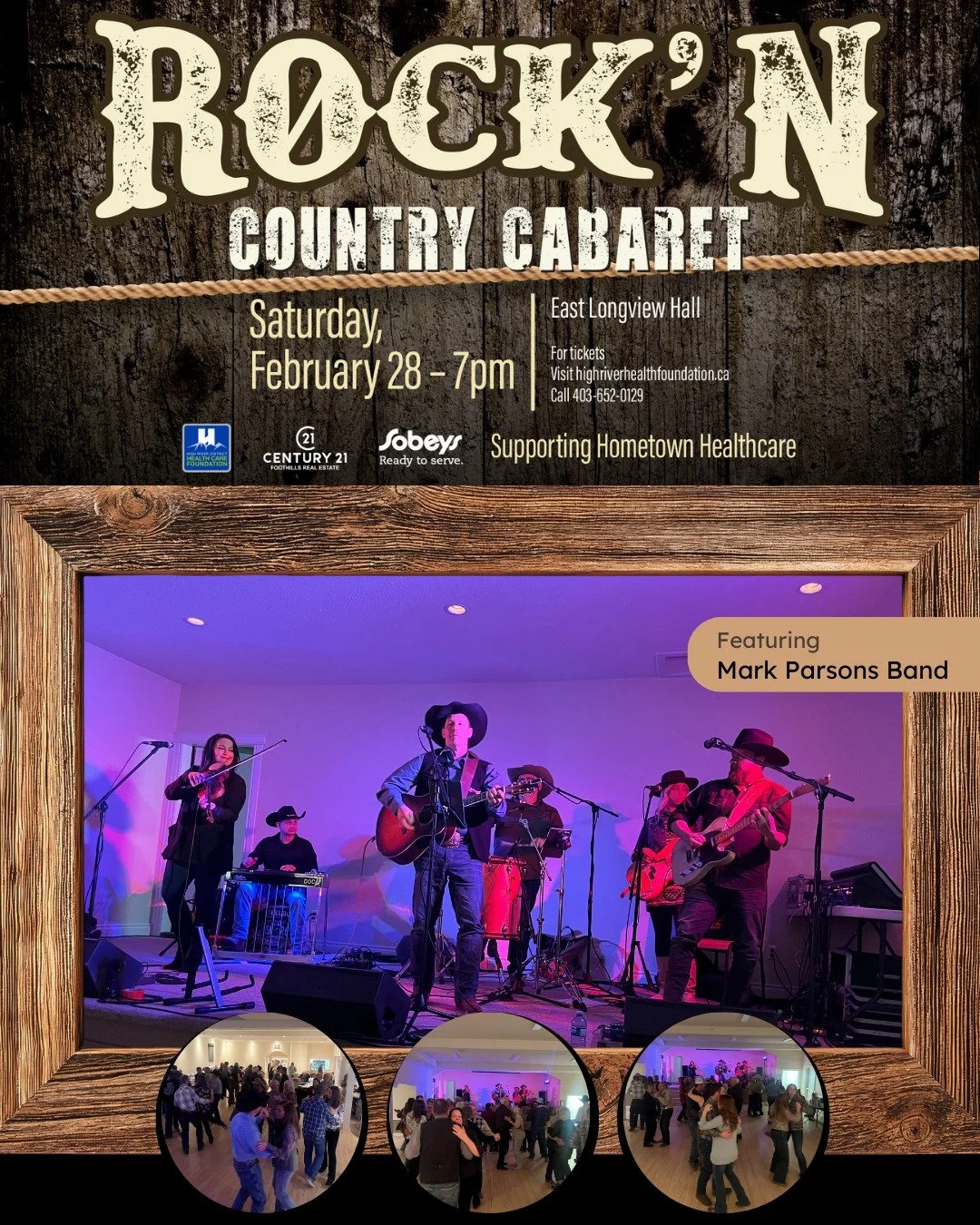 🎸🤠 Rock&rsquo; N Country Cabaret is back! 🤠🎸

Join us February 28th at 7:00 PM at the East Longview Hall for an unforgettable night of live music featuring the incredible Mark Parsons Band!

Dust off your boots, grab your friends, and get ready f