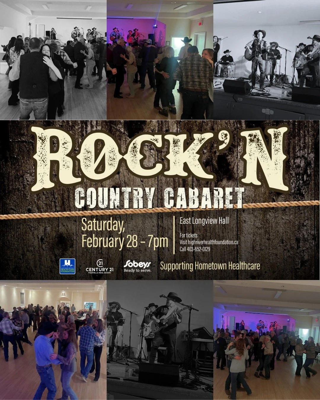 🤠🎶 Rock&rsquo; N Country Cabaret 🎶🤠

Dust off your dancing shoes and join us for a fun filled night with live music by the Mark Parsons Band!

📅 Saturday, February 28
🚪 Doors open 7:00 PM | Dancing 7:30&ndash;11:00 PM
📍 East Longview Hall | 18