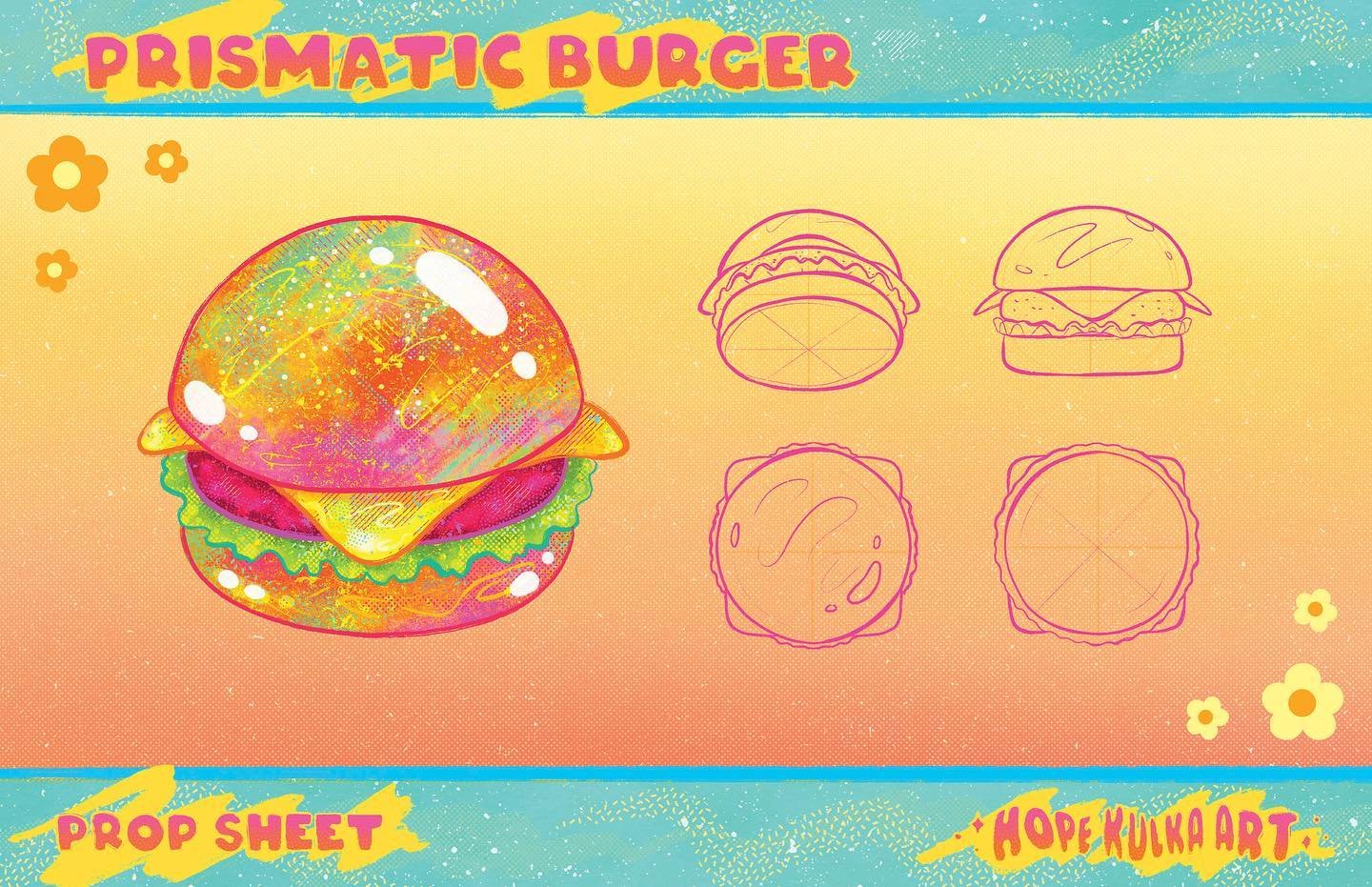 a borger prop sheet hehe 🍔💕
&bull;
&bull;
&bull;
&bull;
&bull;
#visualdevelopment #visdev #artist #art #propdesign #animation #burger #cutegames #cozygames #propturnaround #retro