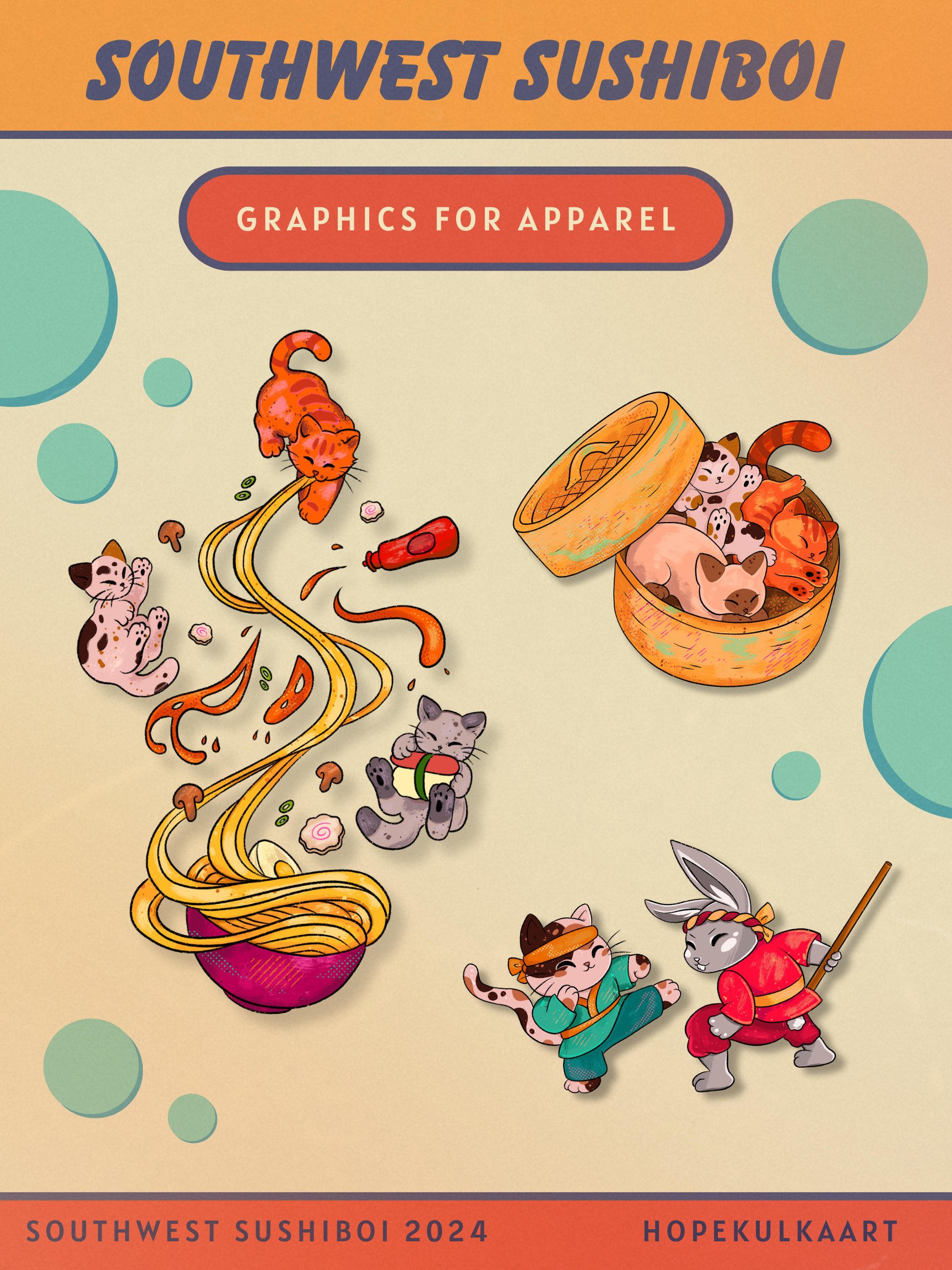 Graphics Design for Southwest Sushiboi 2024