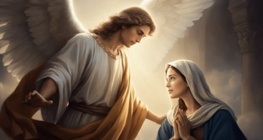 Arch Angel Gabriel give Mary the Divine Message