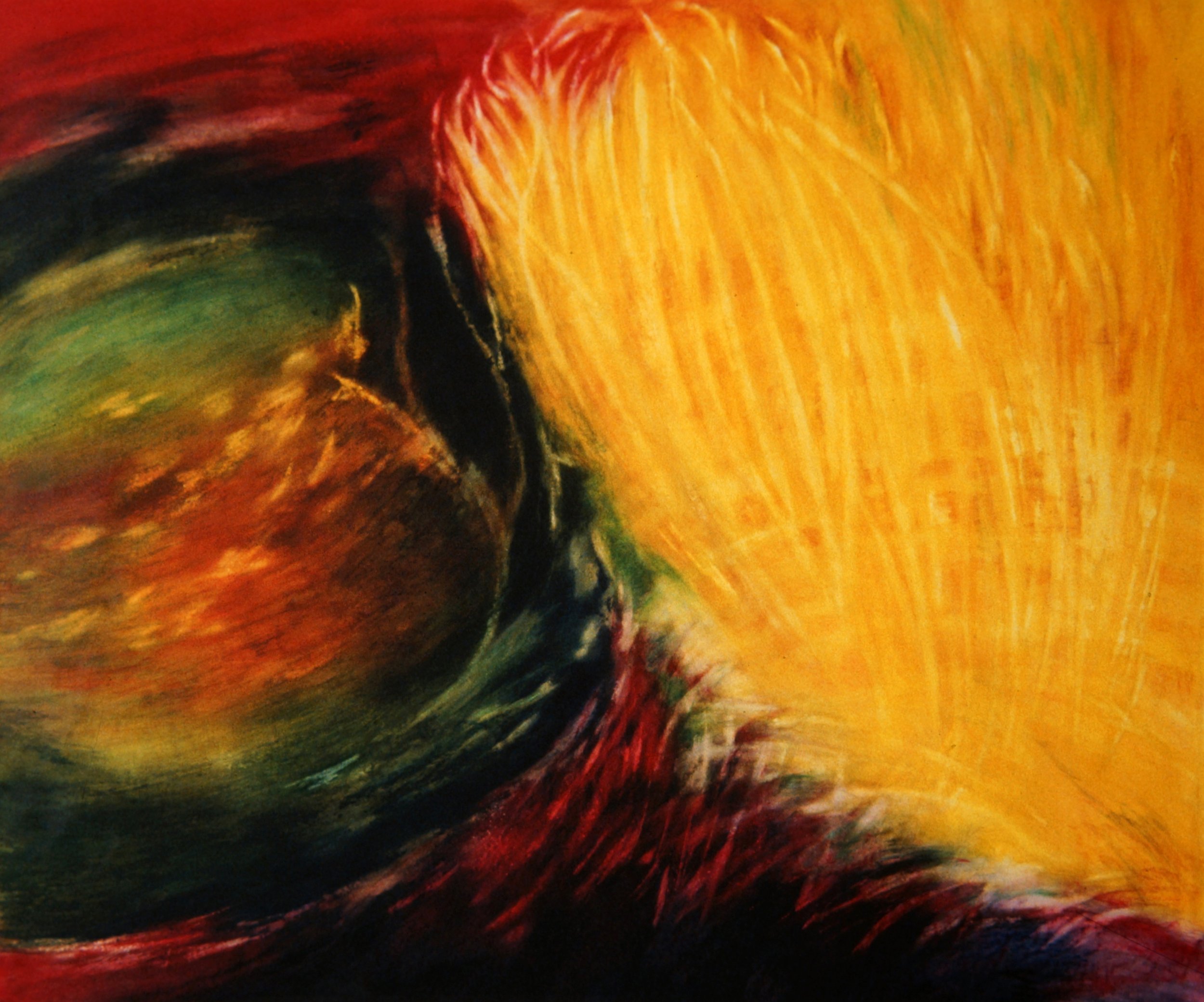 Cornfield (1994)
Mixed technique on paper, on canvas
191 x 151 cm
