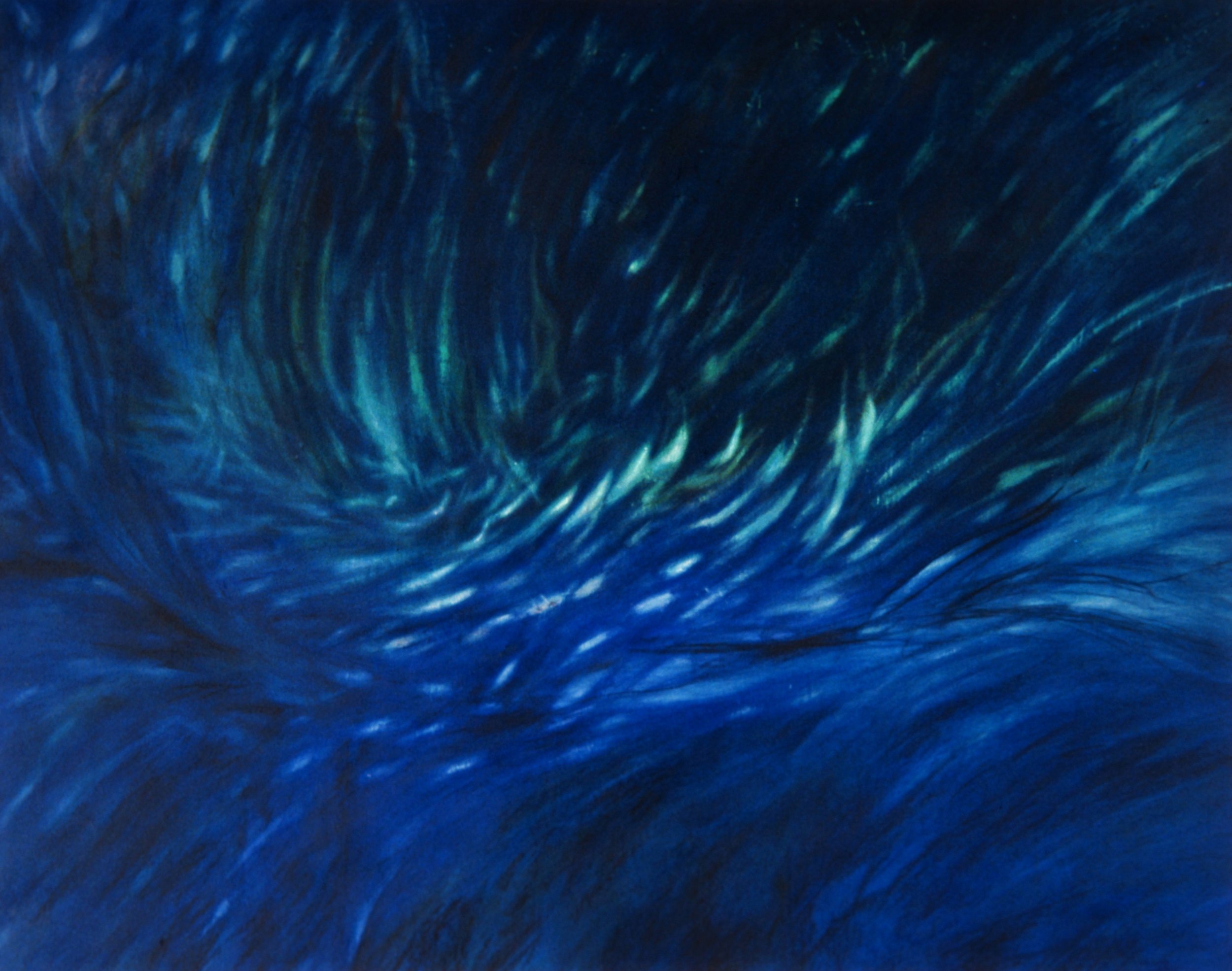 Deep Blue (1994)
Mixed technique on paper, on canvas
194 x 155 cm