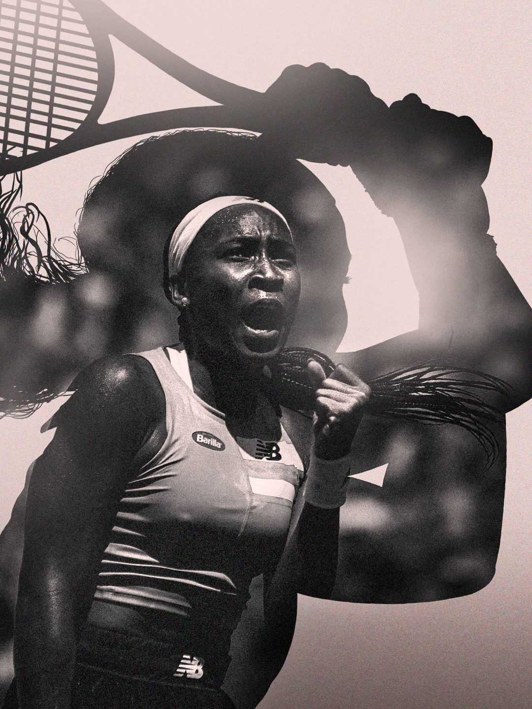 Coco Gauff sports Art galerie Jean Denis Walter Paris Loic Wacziak