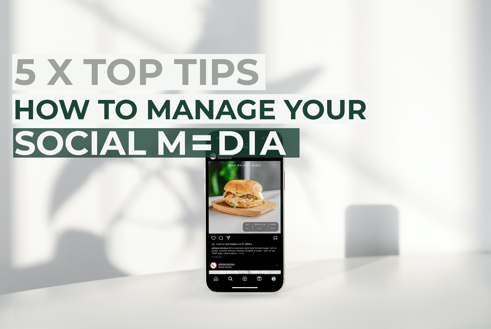5 Top Tips on how to manage your small business social media