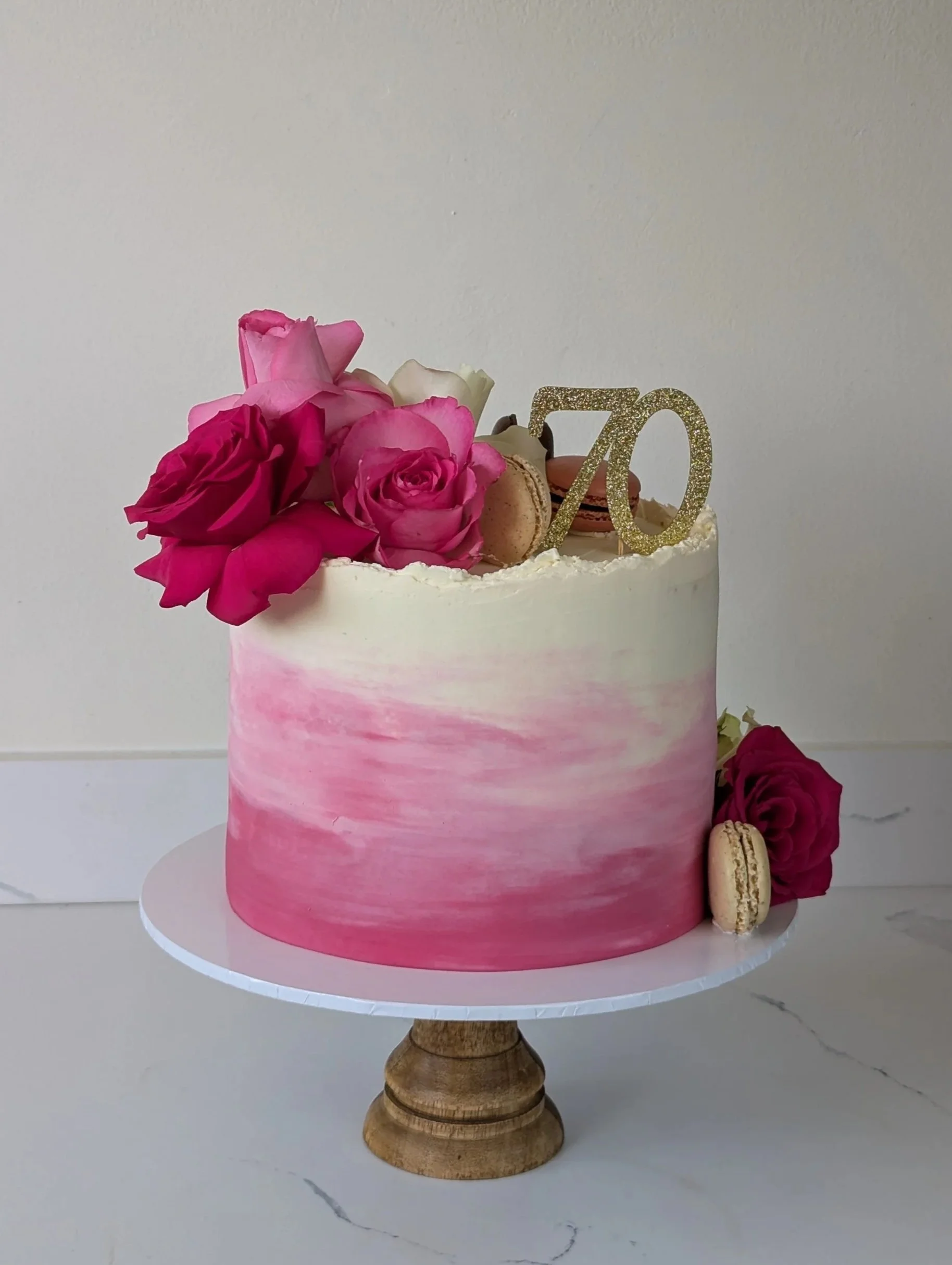 Floral birthday cake Wiltshire