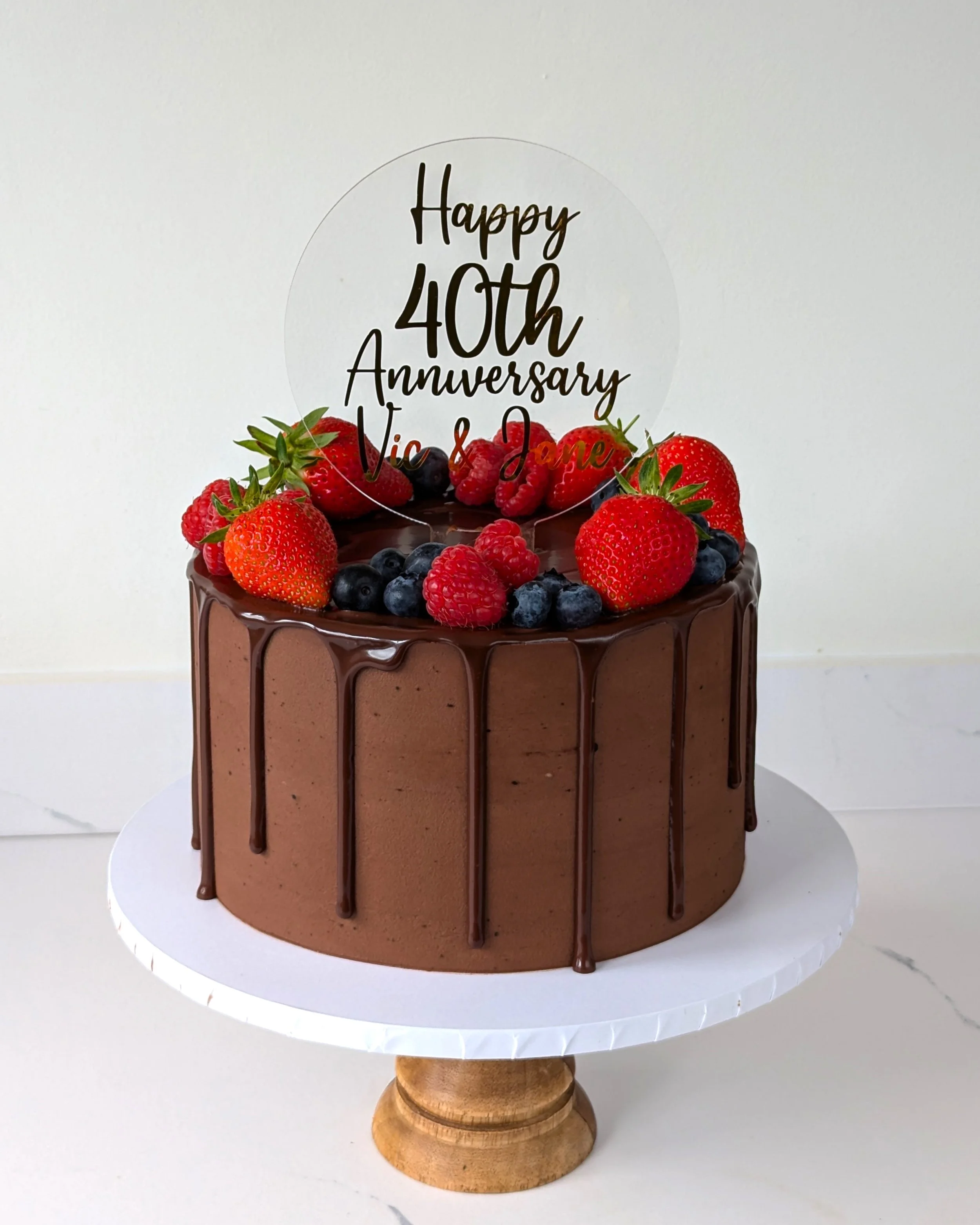 Chocolate drip occasion cake Wiltshire