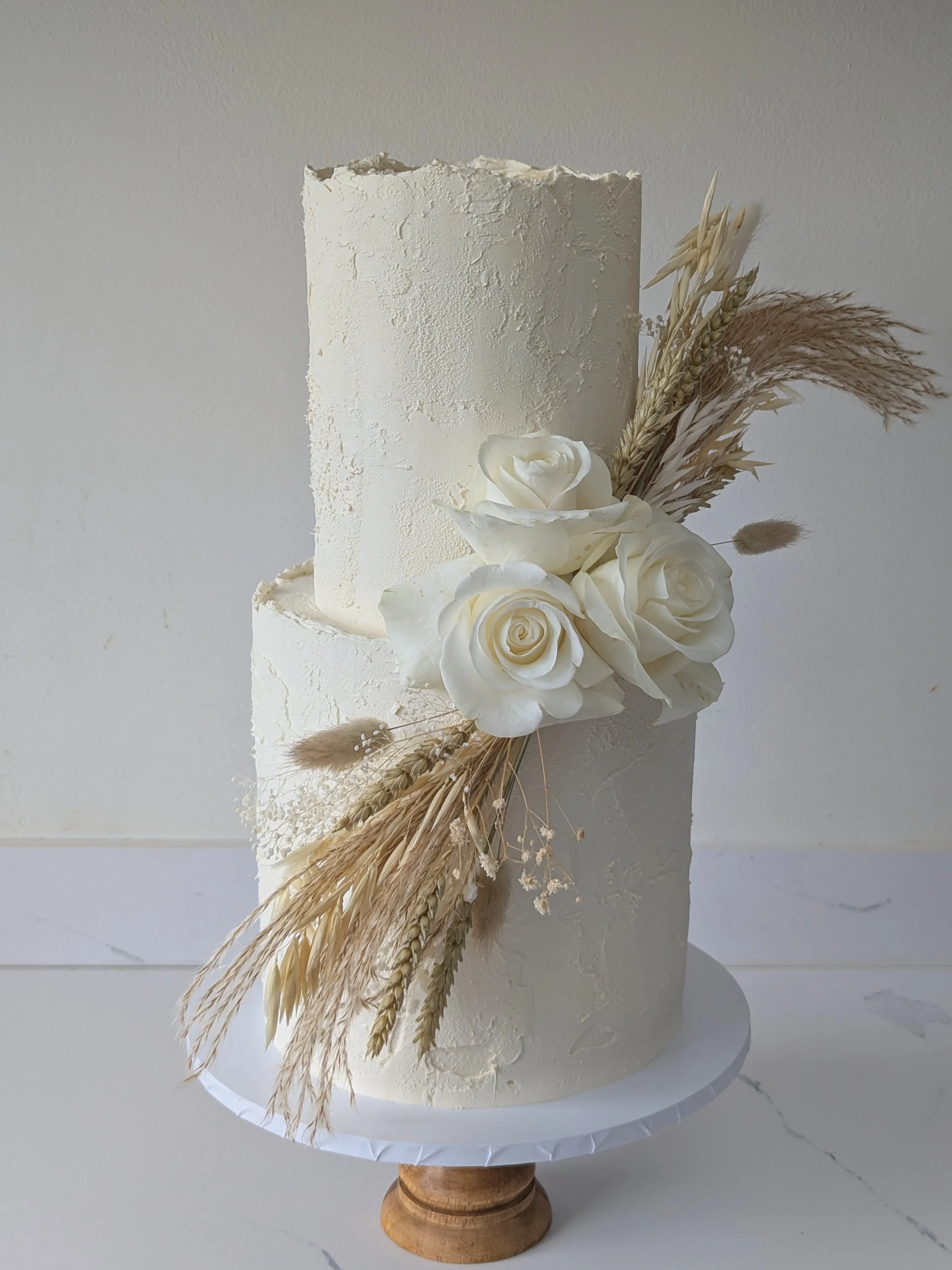 Rustic wedding cake - Bowerchalke Barn, Wiltshire