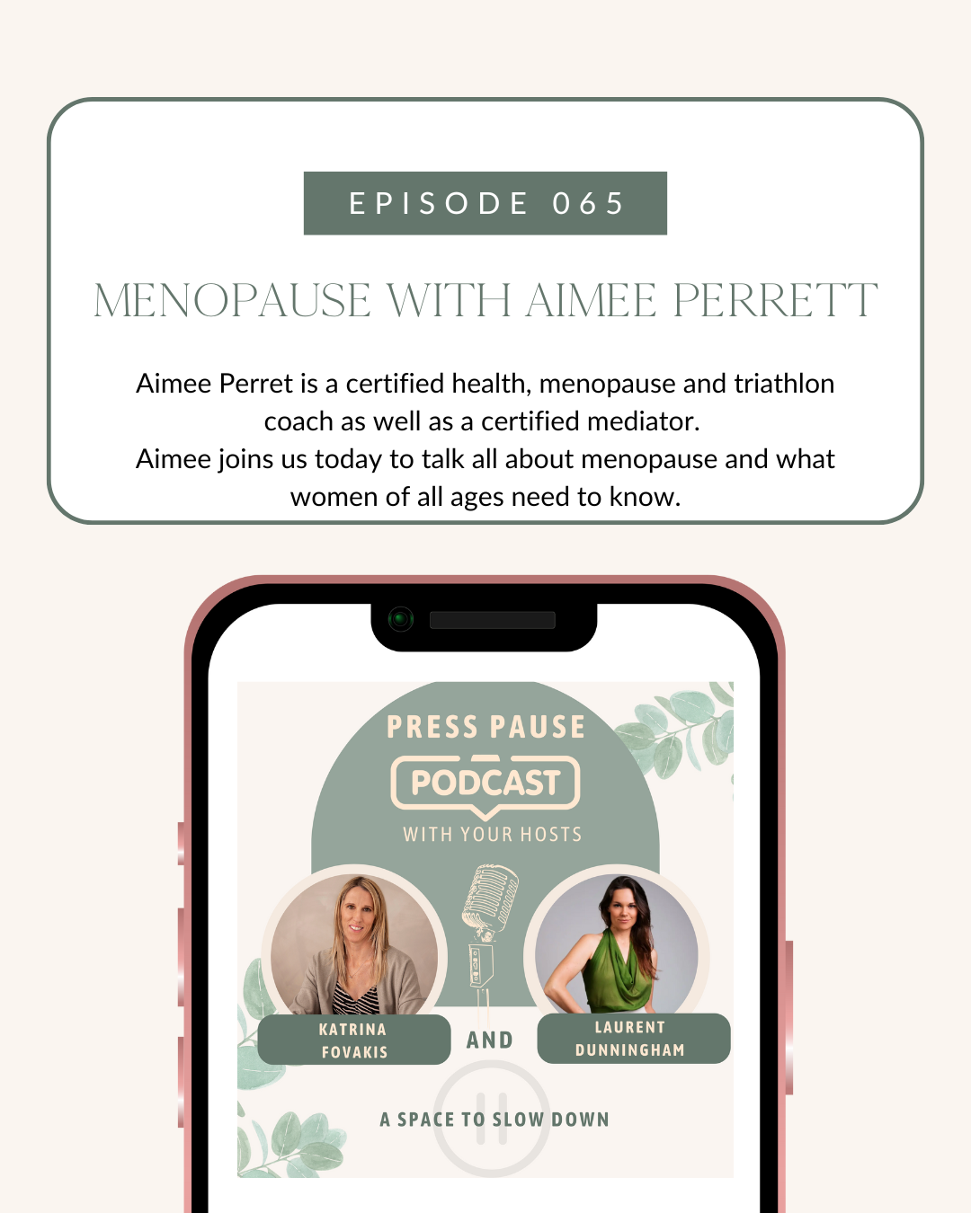 Ep 65: Menopause with Aimee Perrett